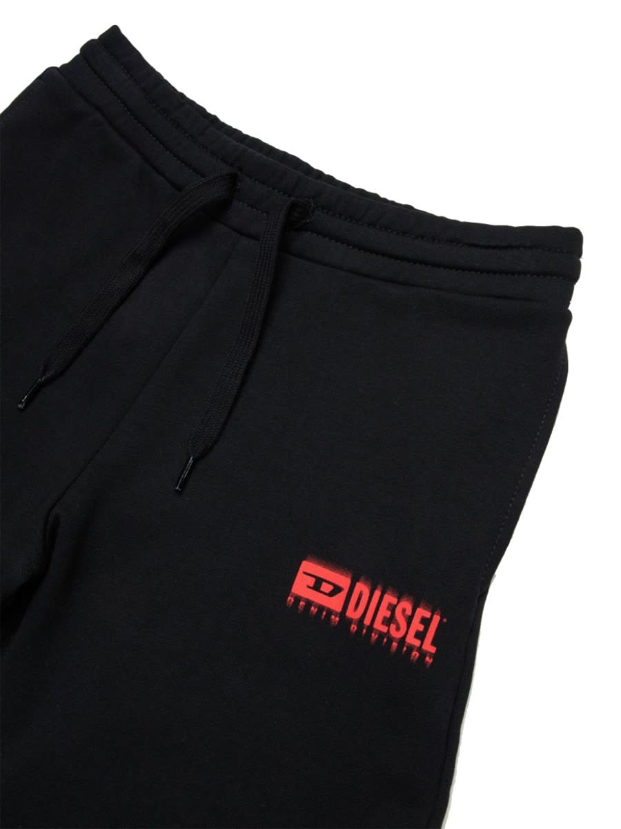 Diesel Pbasel Track Shorts In Black