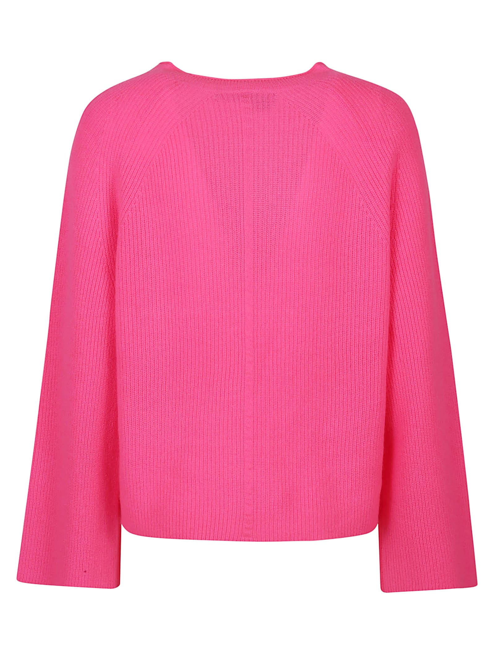 Shop 360cashmere Sophie Trapeze Round Neck Sweater In Day Glo