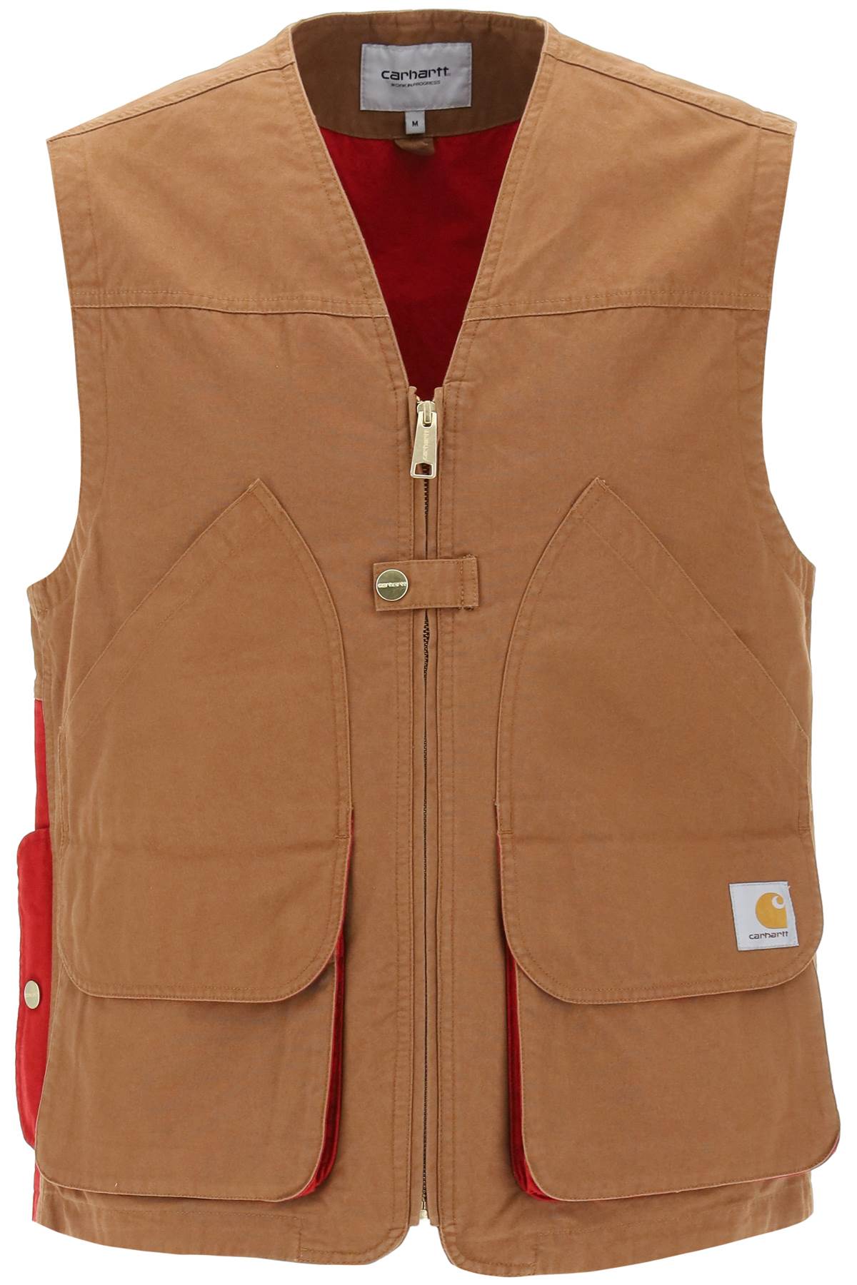 Shop Carhartt Heston Utility Vest In Brown