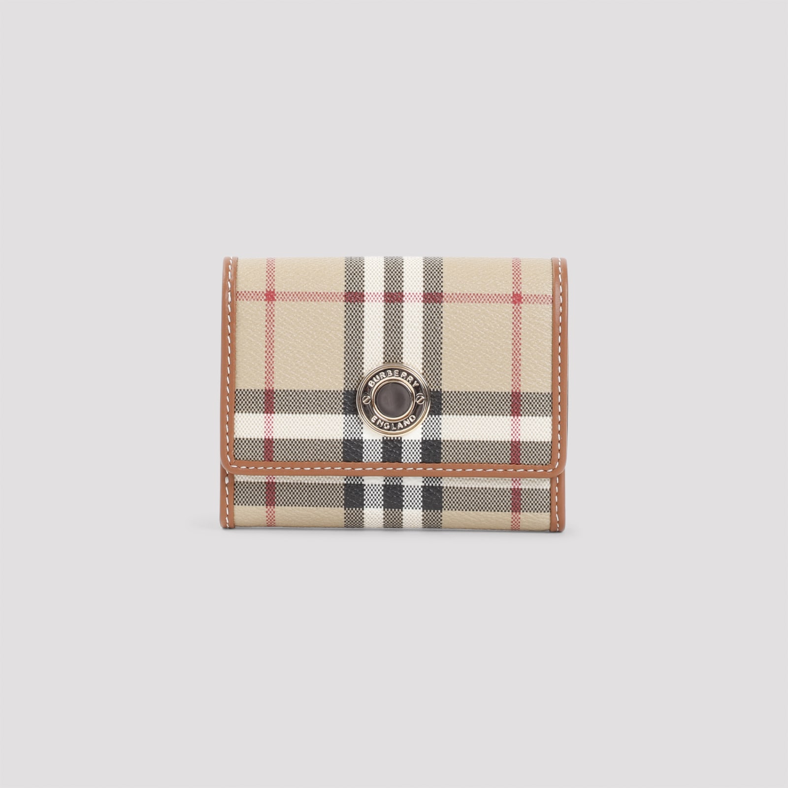 Shop Burberry Lancaster Wallet In Archive Beige