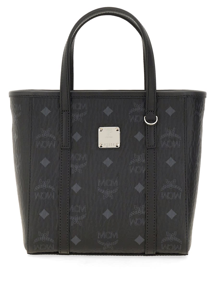 Mcm Toni Mini Shopper Bag In Black