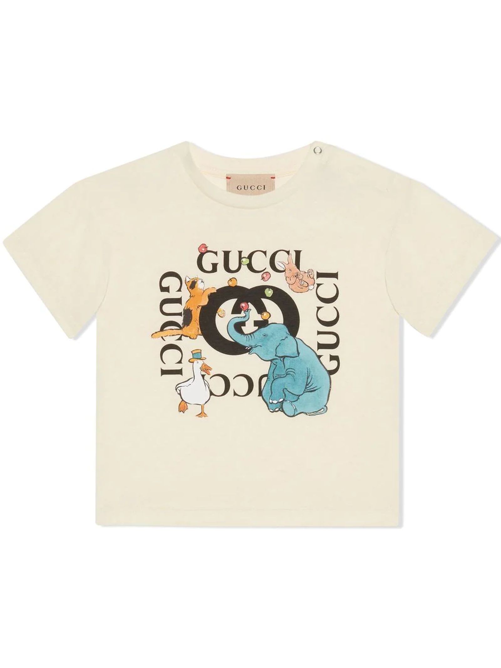 Gucci Beige Cotton T-shirt