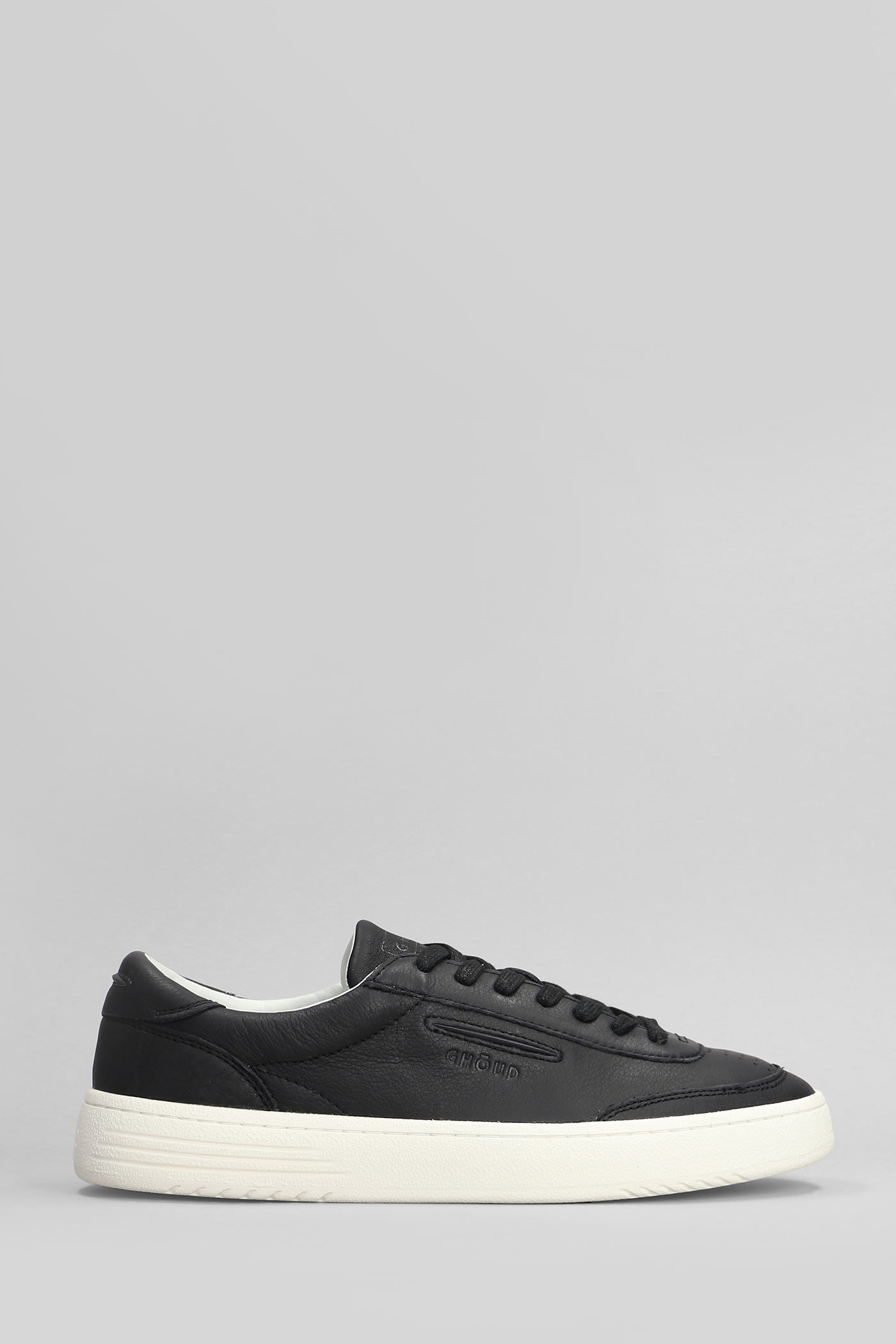 Ghoud Lindo Low Sneakers In Black Leather