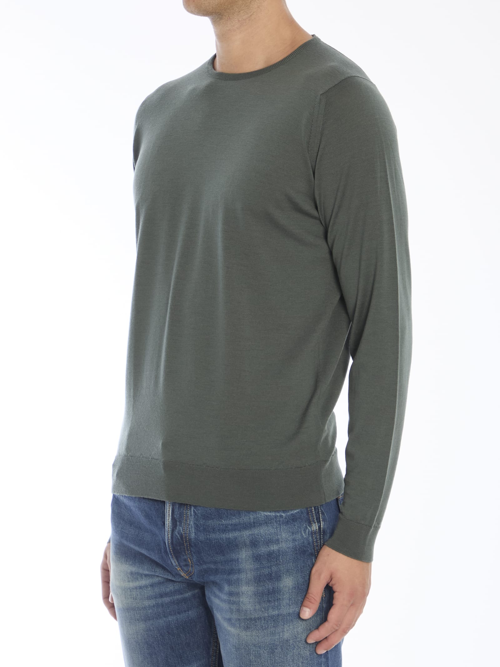 John Smedley Lundy Pullover In Green
