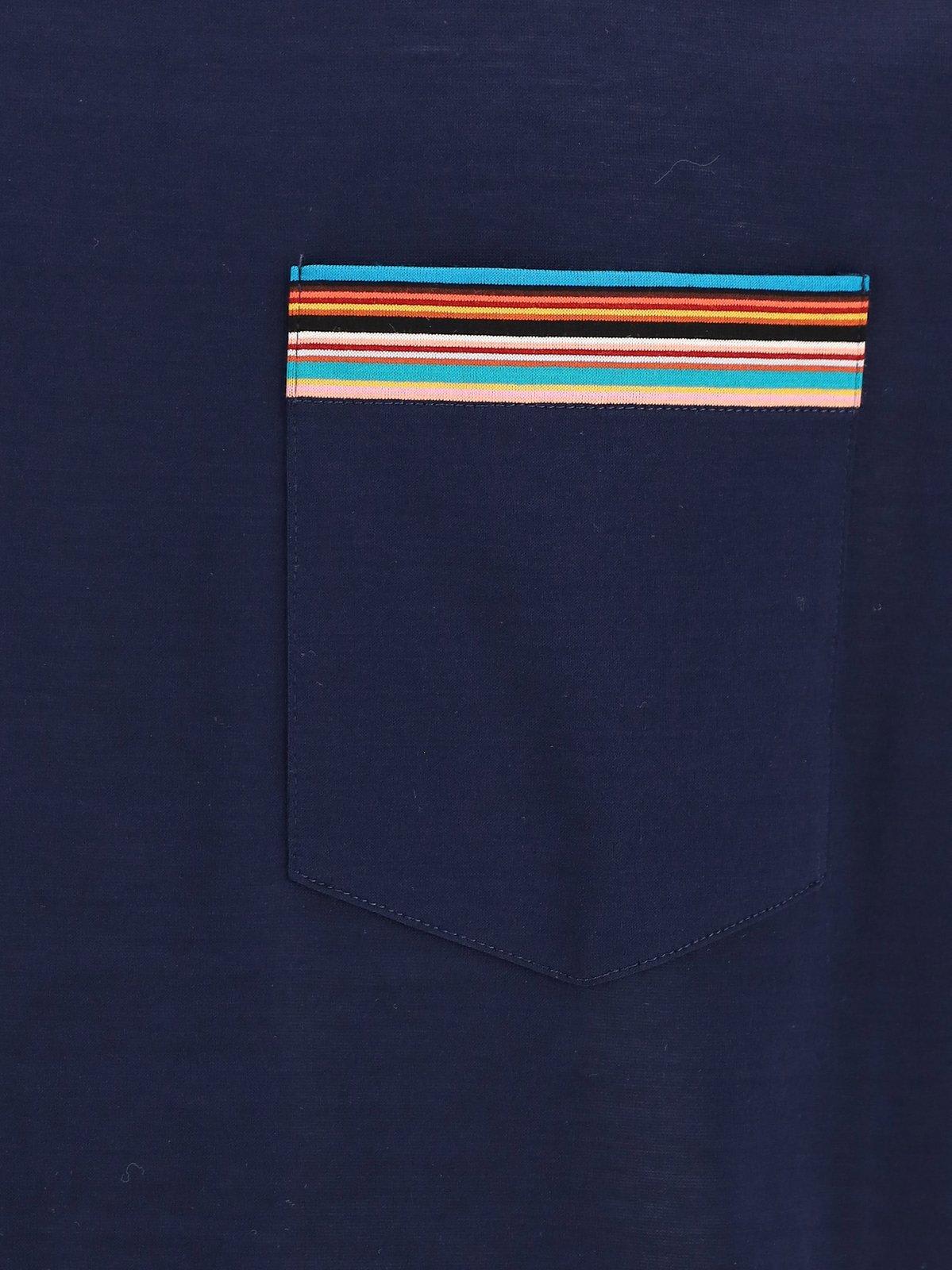 PAUL SMITH STRIPE PRINTED CREWNECK T-SHIRT