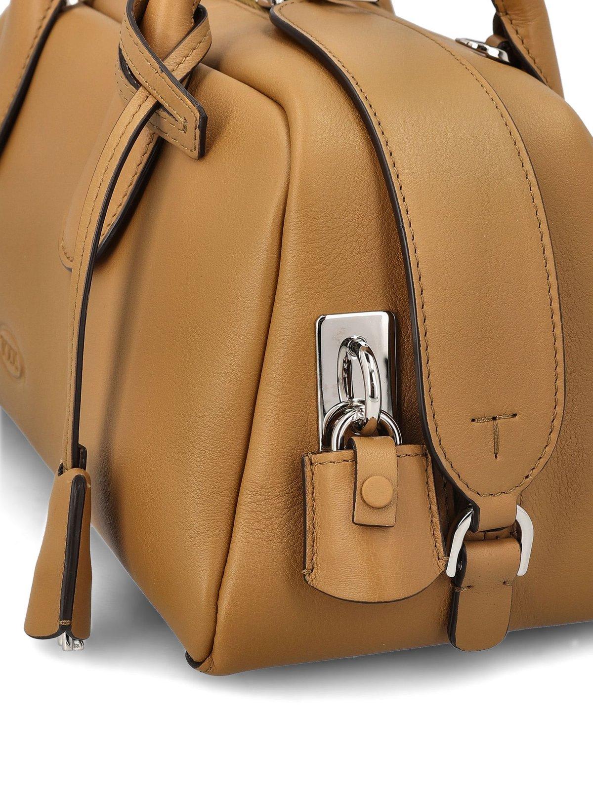 Shop Tod's Darsena Small Top Handle Bag In Beige