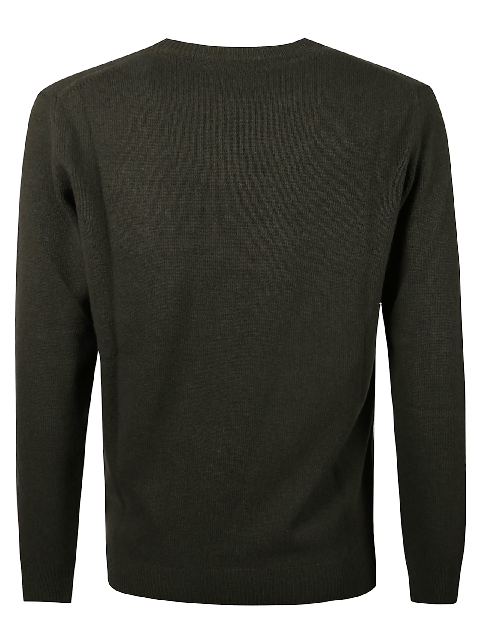 Mc2 Saint Barth Crew Neck Long Sleeve Sweatshirt Heron In Black