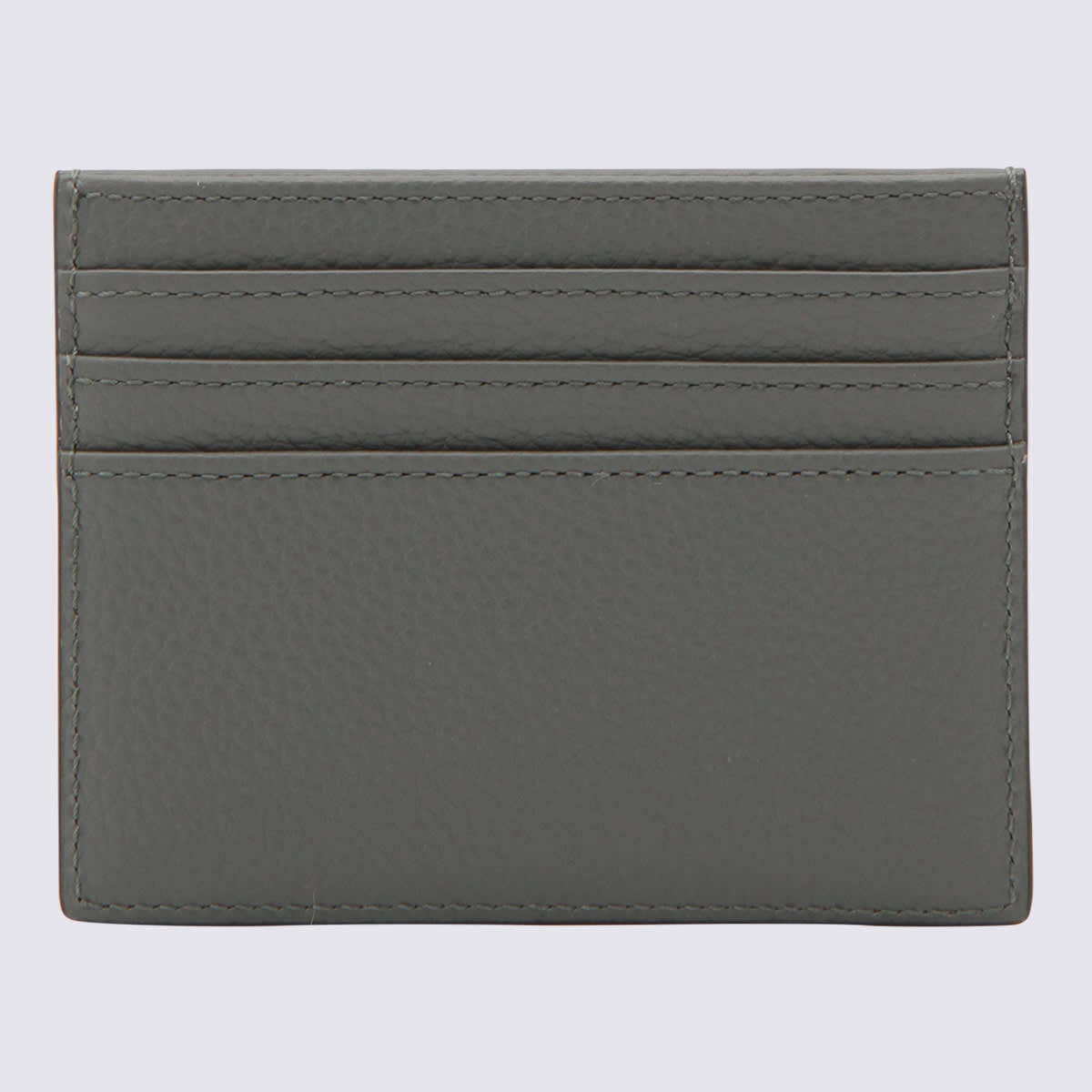 Shop Mulberry Grey Leather Cardholder In Characoal
