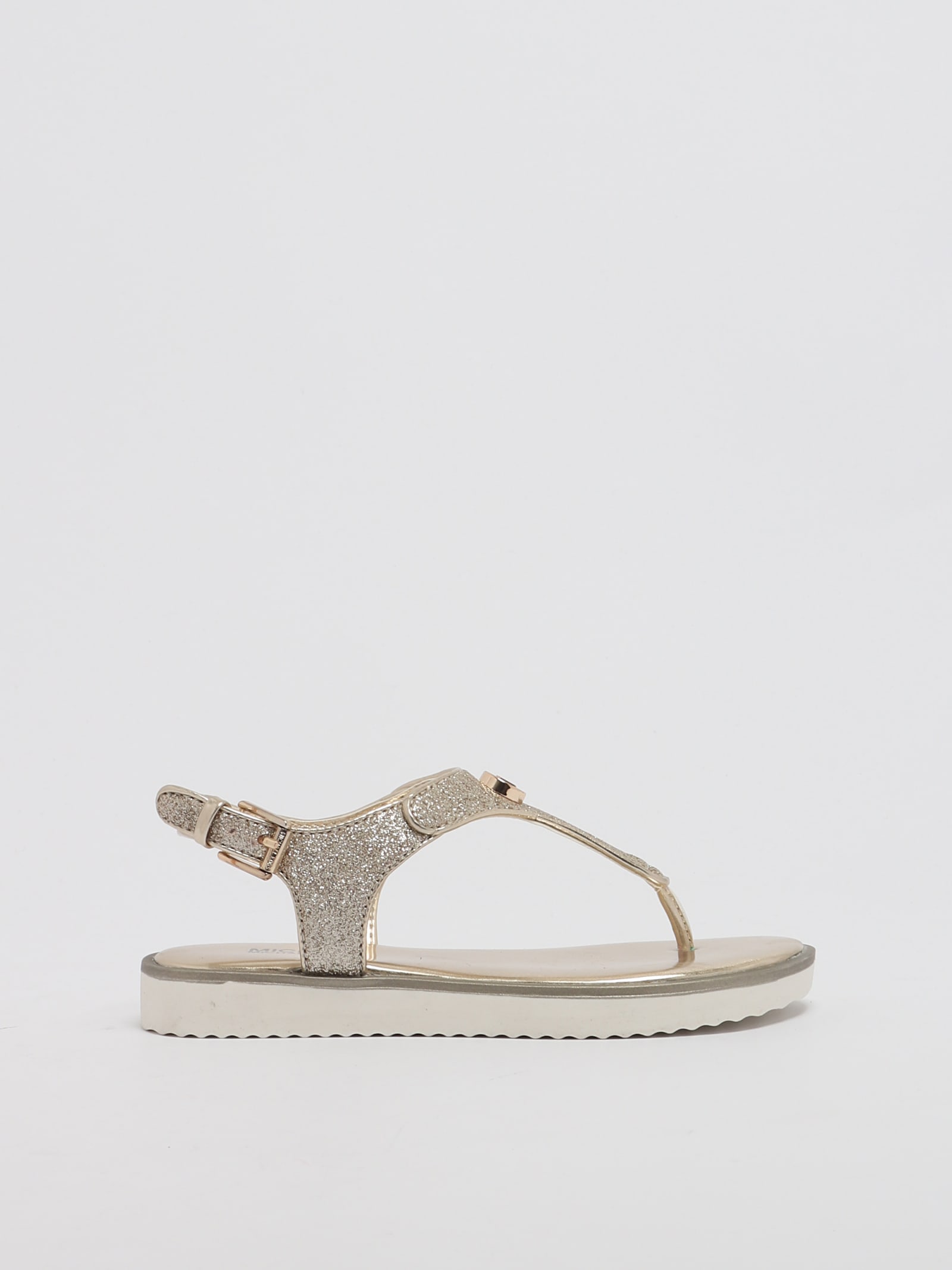 Shop Michael Kors Zahara Sandal In Oro