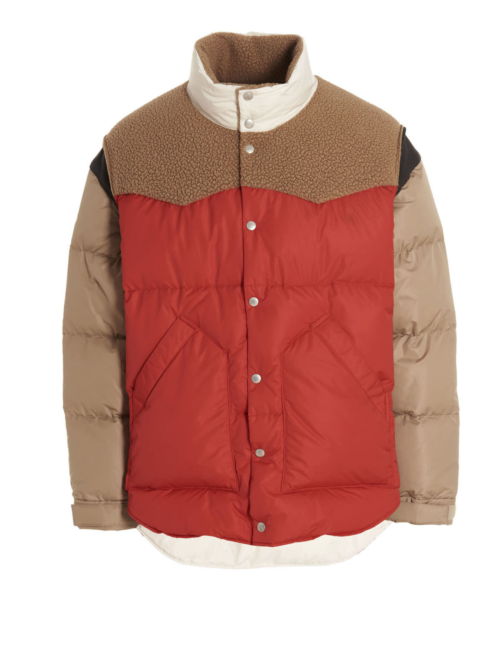 UNDERCOVER COLOR BLOCK PUFFER JACKET