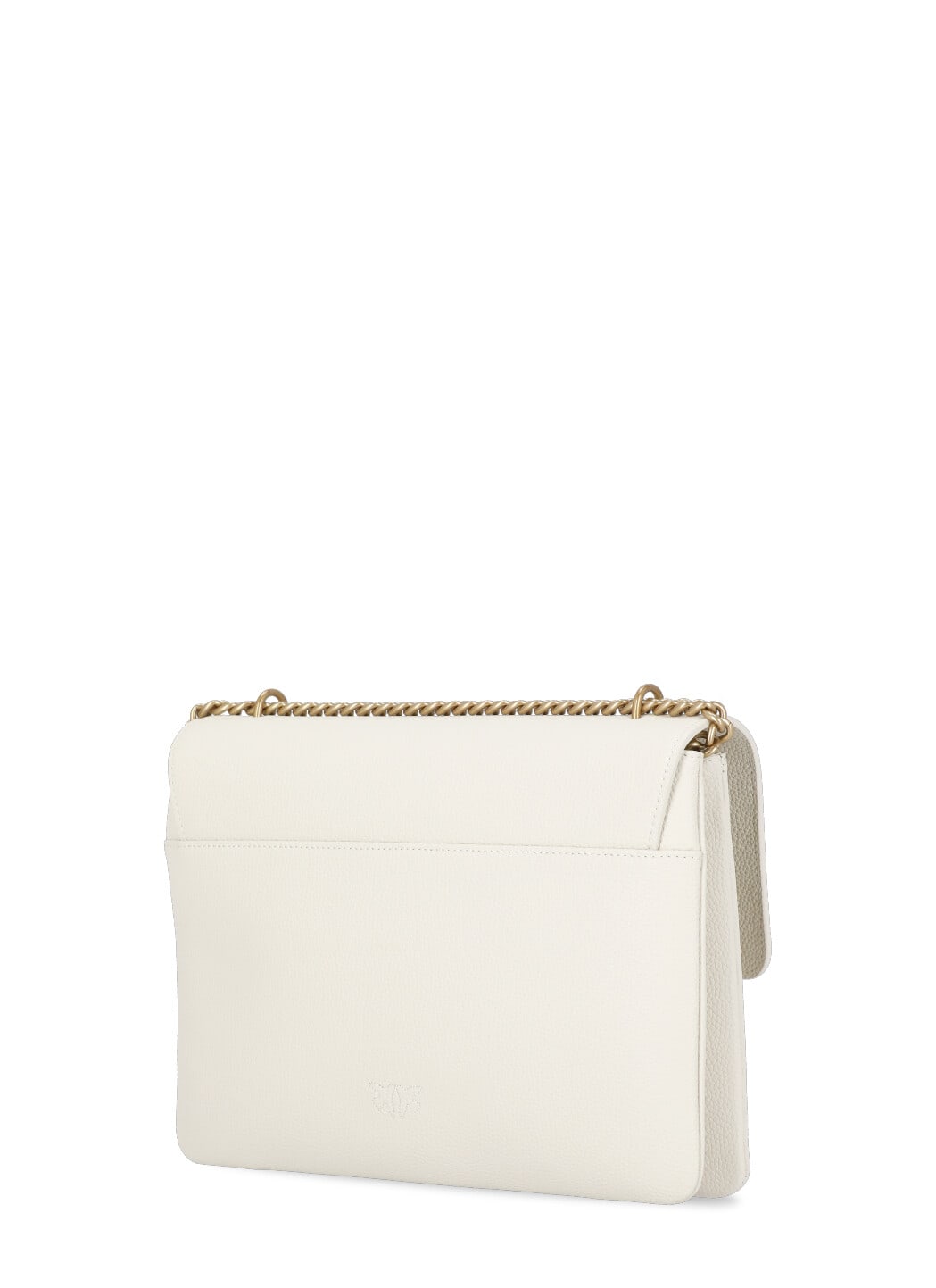 Shop Pinko Love One Soft Big Bag In Ivory