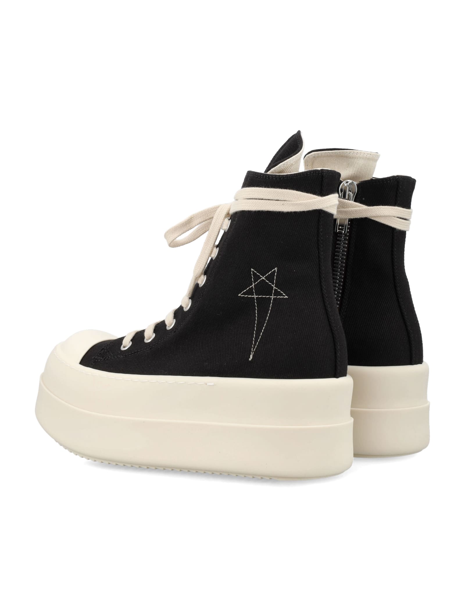 Shop Drkshdw Double Bumper Sneaks In Black Pearl Milk Sole