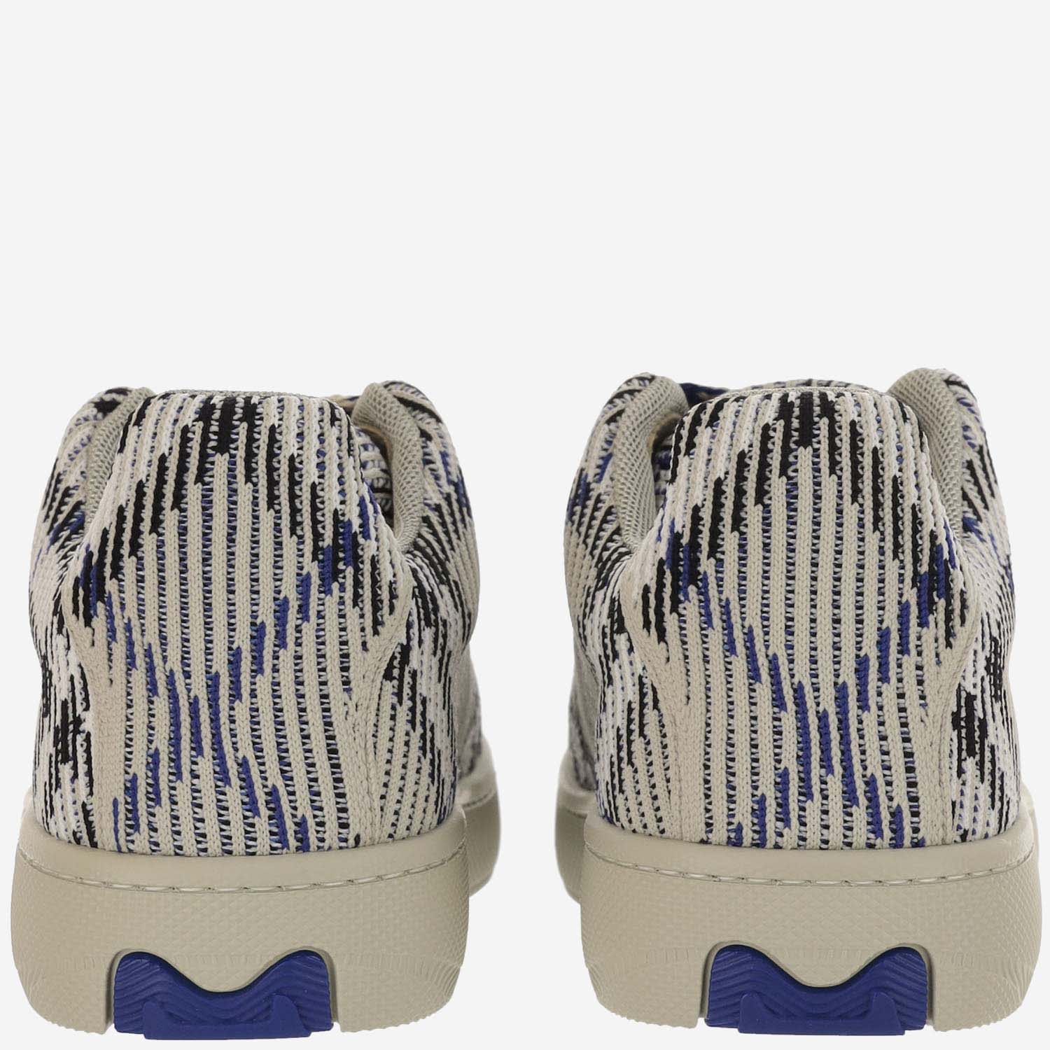 Shop Burberry Box Check Sneakers