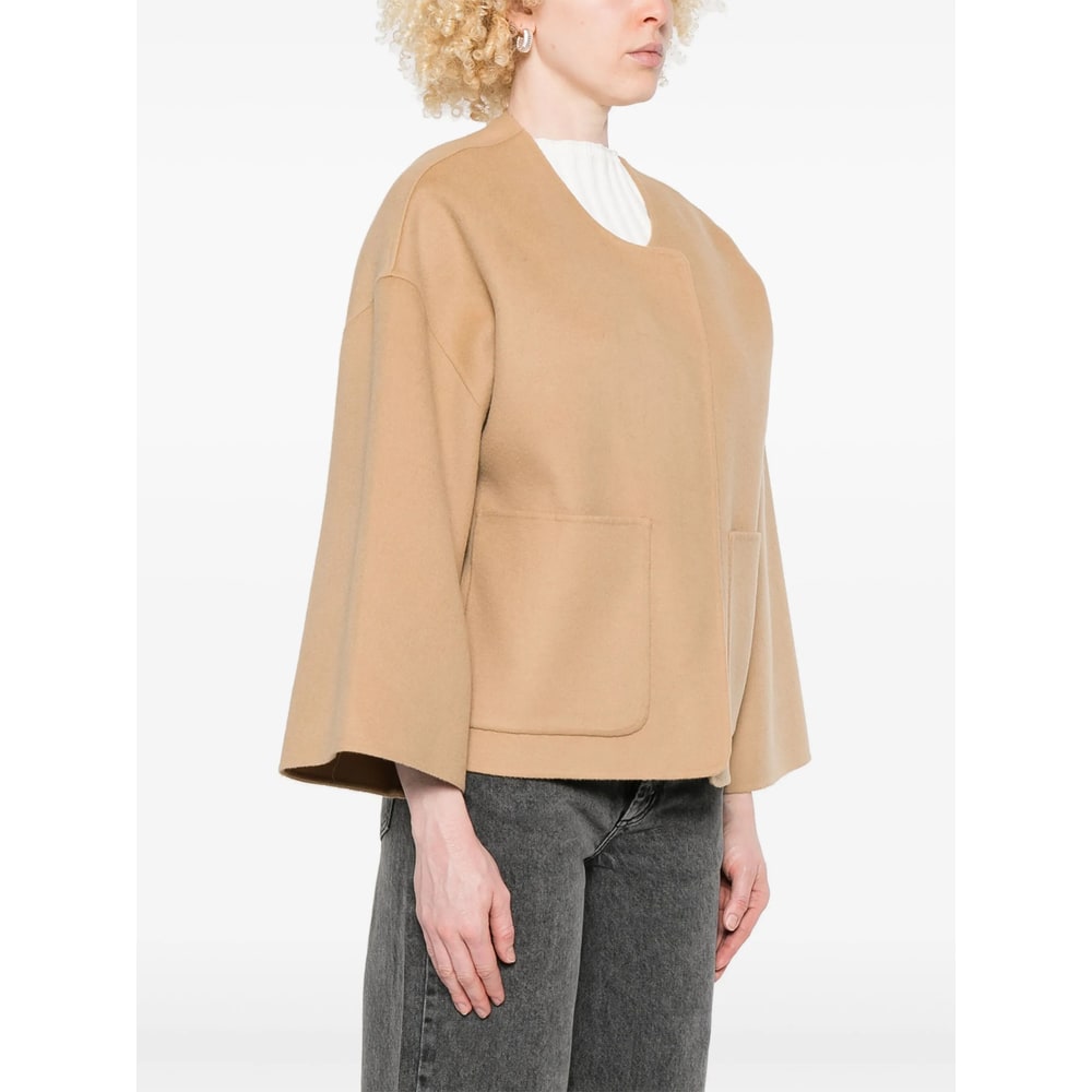 By Malene Birger Jacquie Wool Jacket In Sand
