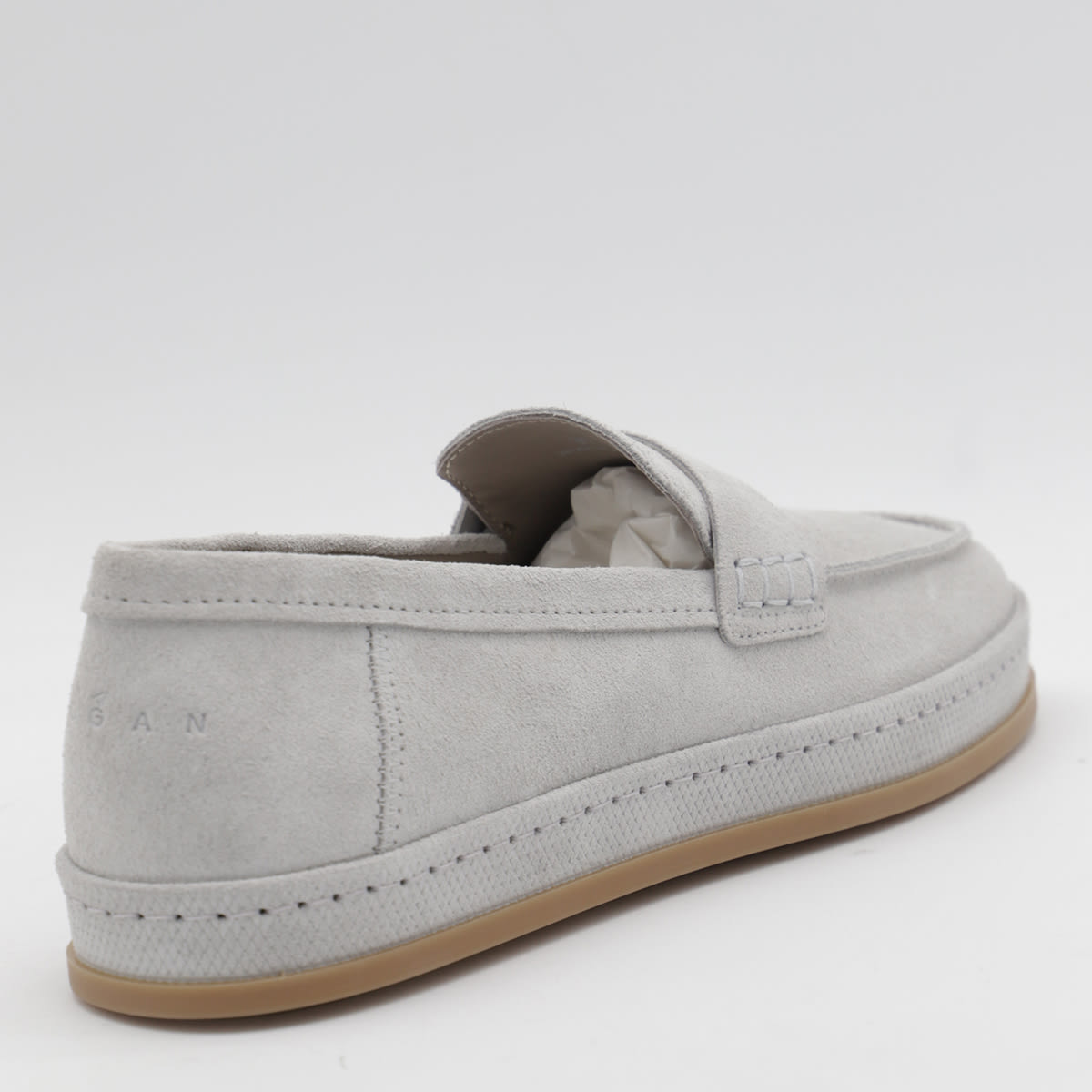 Hogan Loafers With Suede Finish And Rubber Sole
