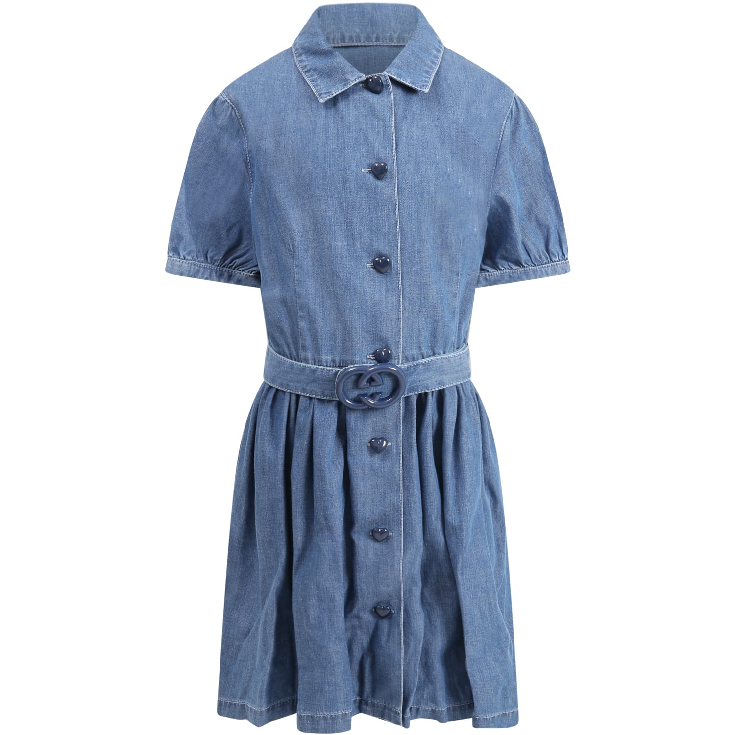 Gucci Blue Dress Denim For Girl