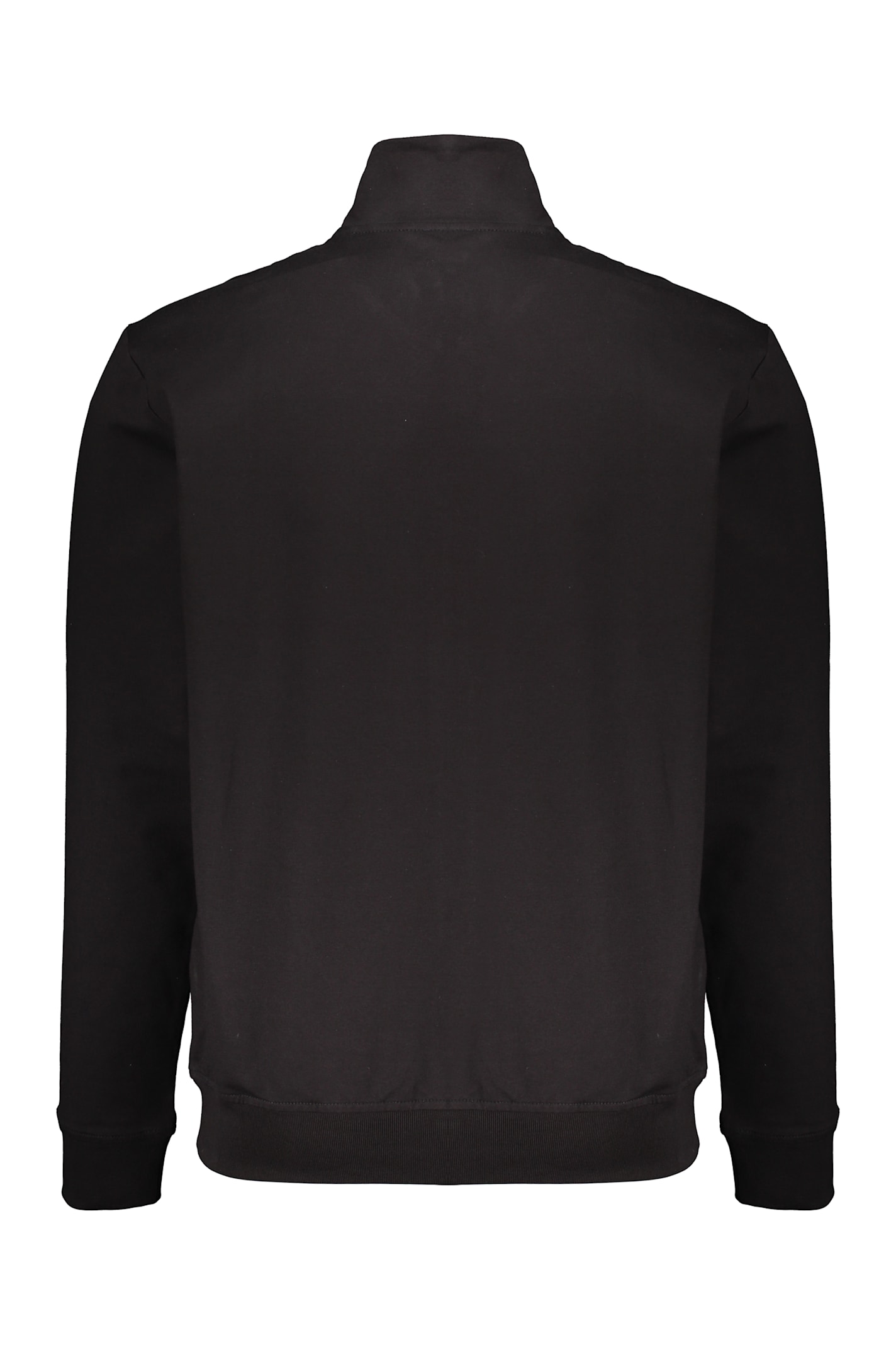 Paul&amp;shark Black Hoodie With Zip, Comfort And Style In Black