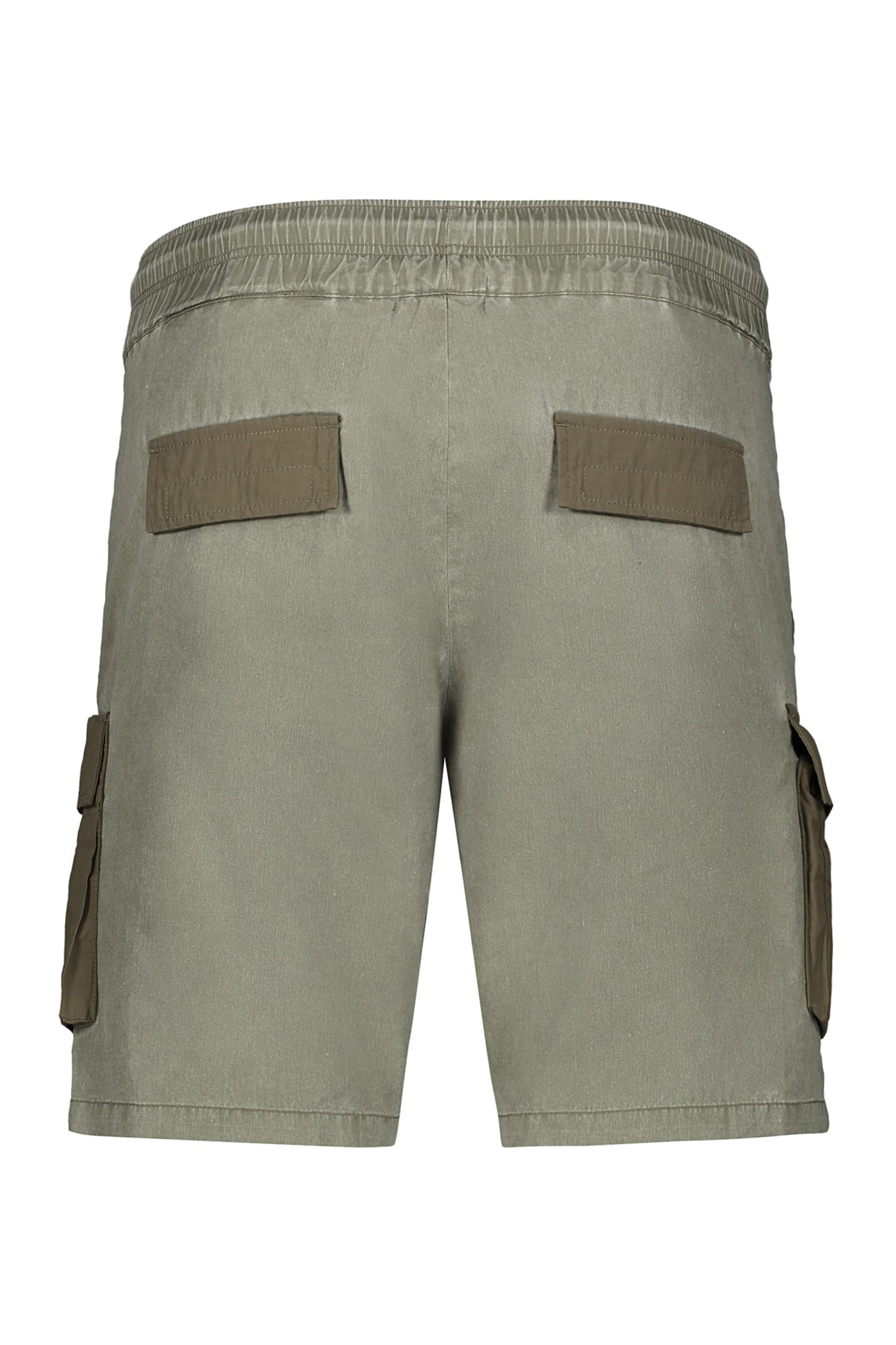 Shop John Elliott Cotton Bermuda Shorts In Green