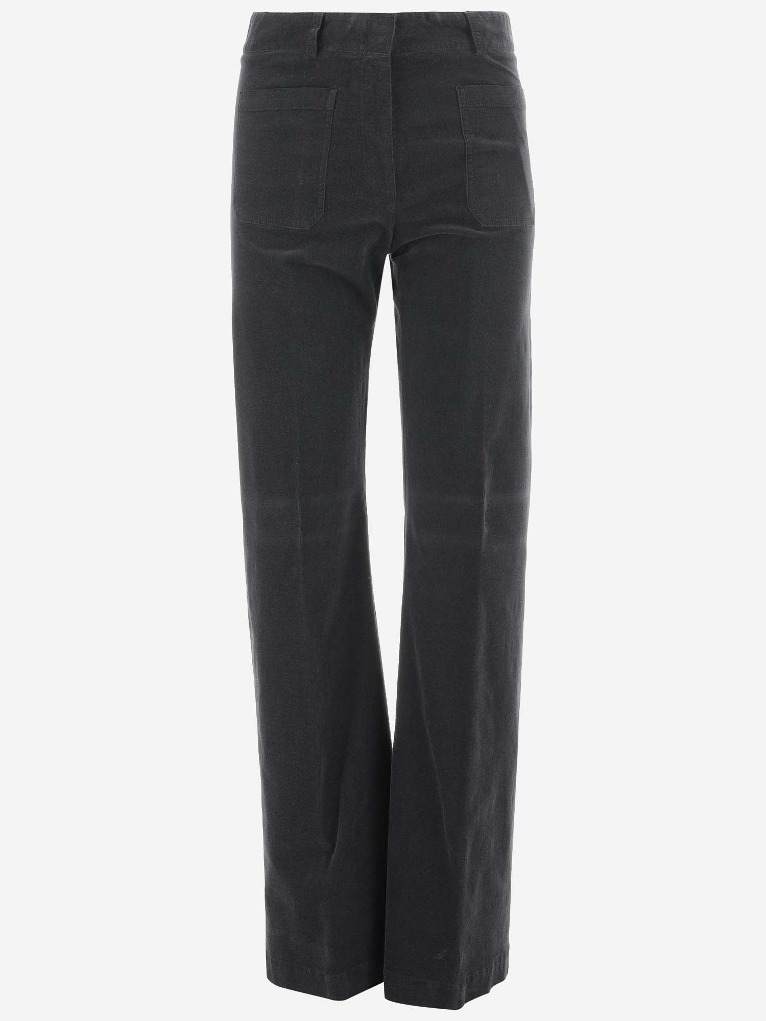 Stretch Cotton Velvet Pants