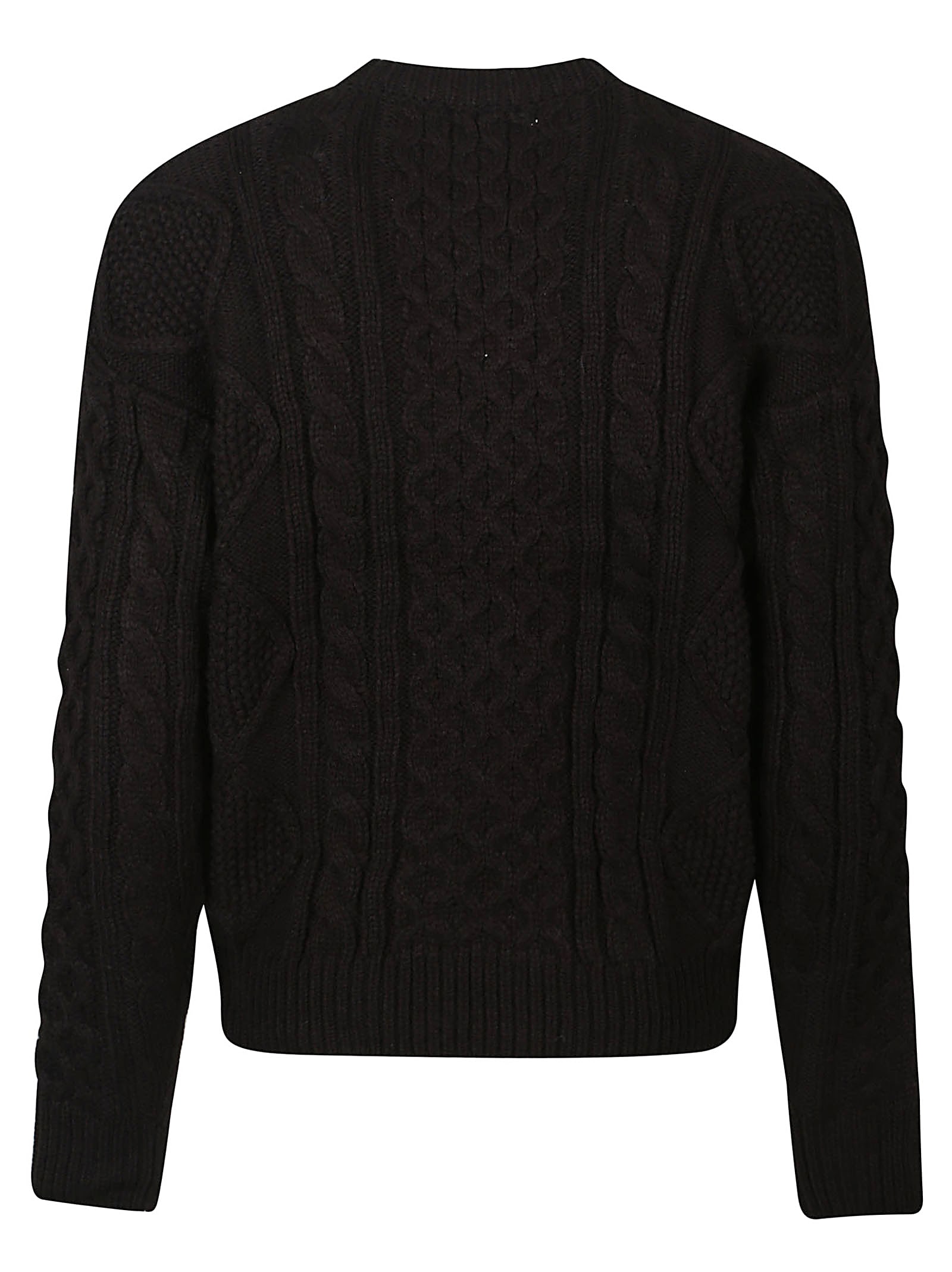 Shop Gcds Lounge Logo Braids Sweater In Black