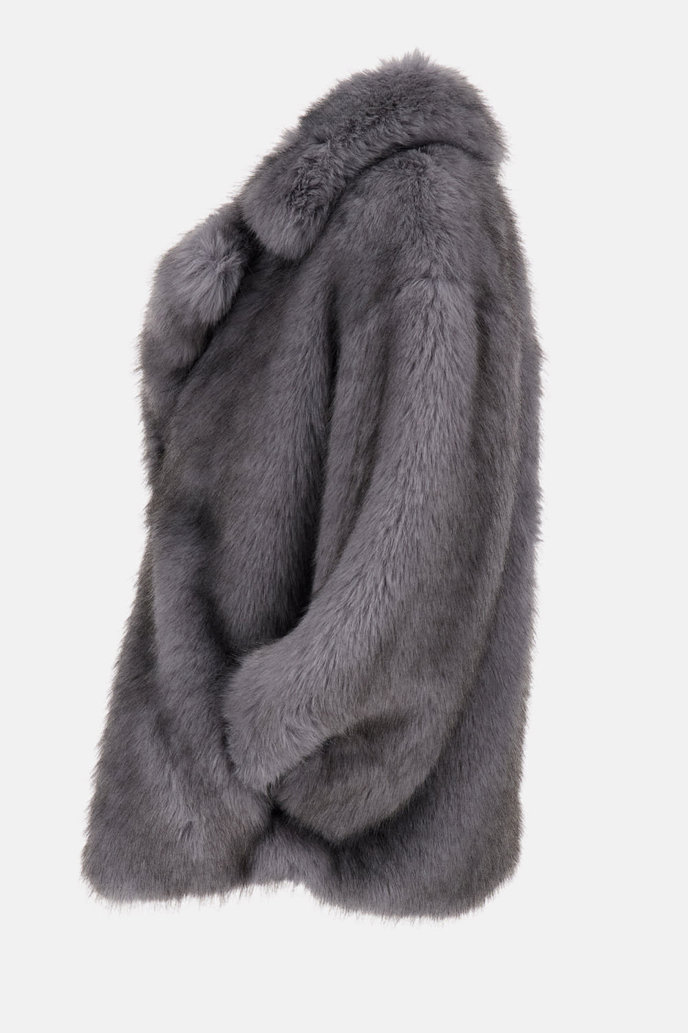 Stand Studio Faux Fur Valentina Jacket In Gray