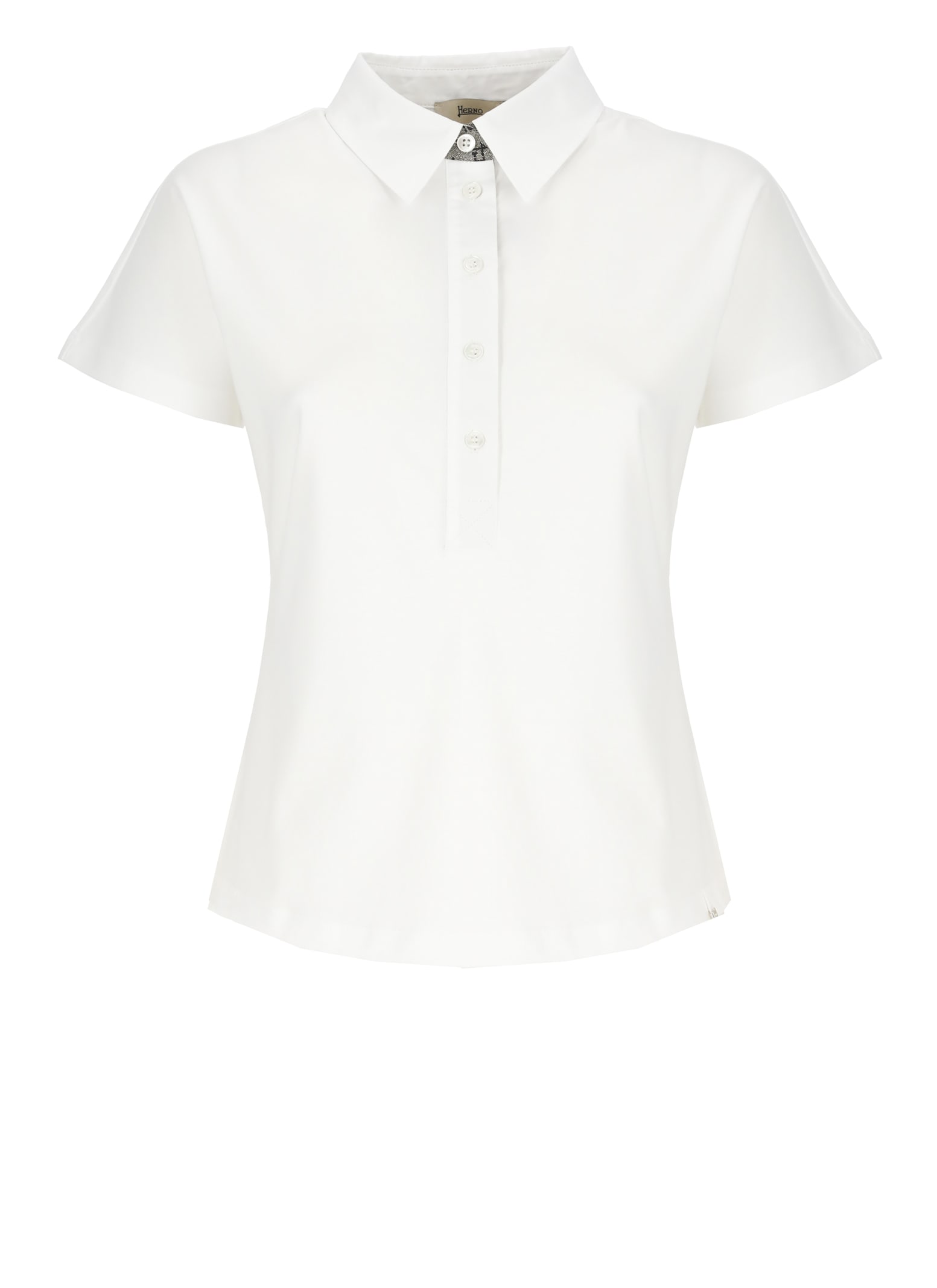 Herno Collared Neck Short Sleeves Side Slits