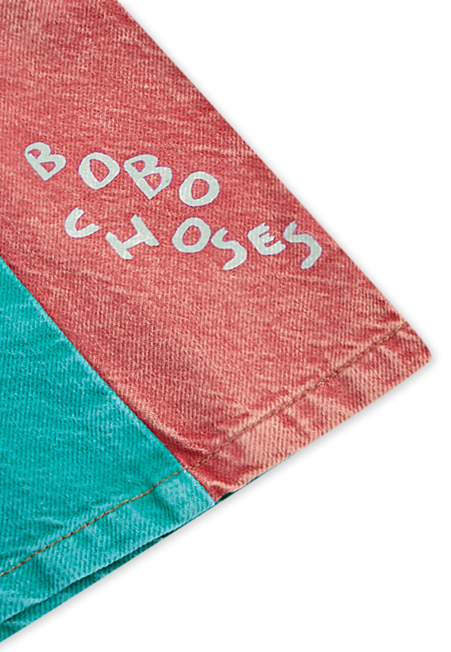 Bobo Choses Denim Shorts For Kids With Logo In Multicolor