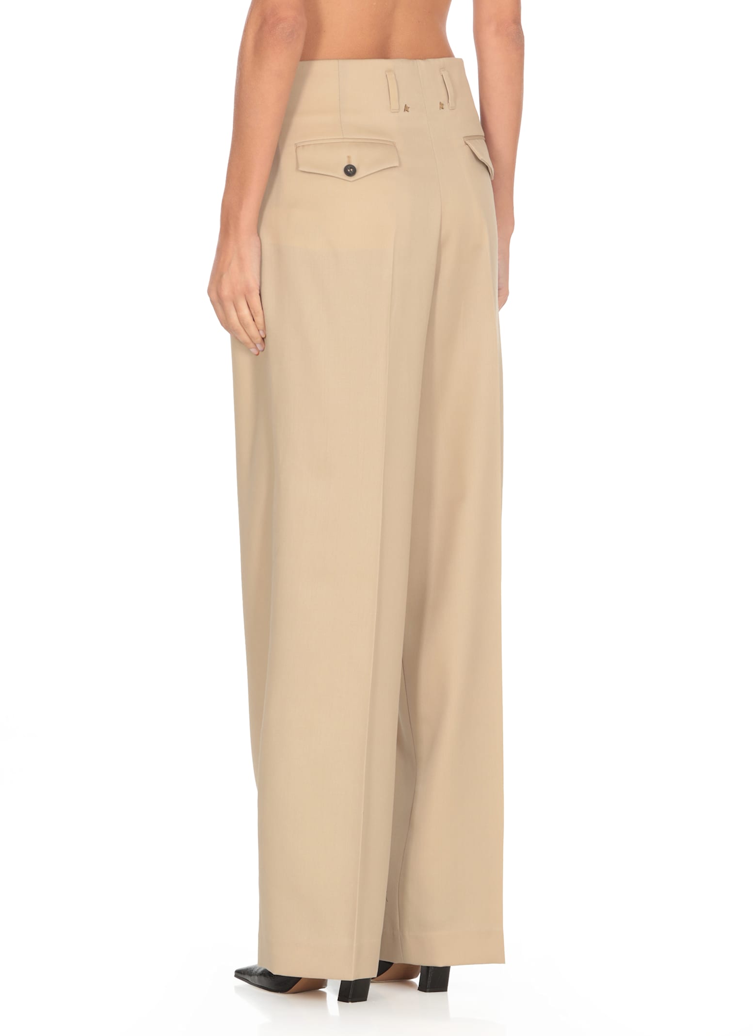 Shop Golden Goose Flavia Pants In Beige