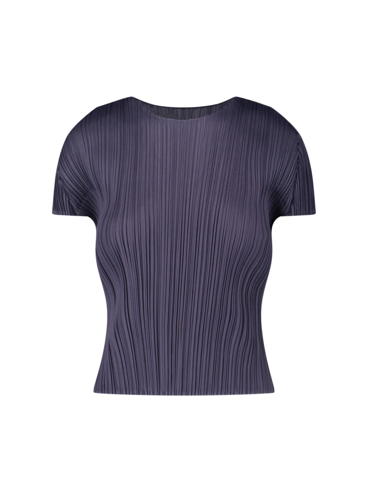 Issey Miyake Pleated T-shirt In Gray