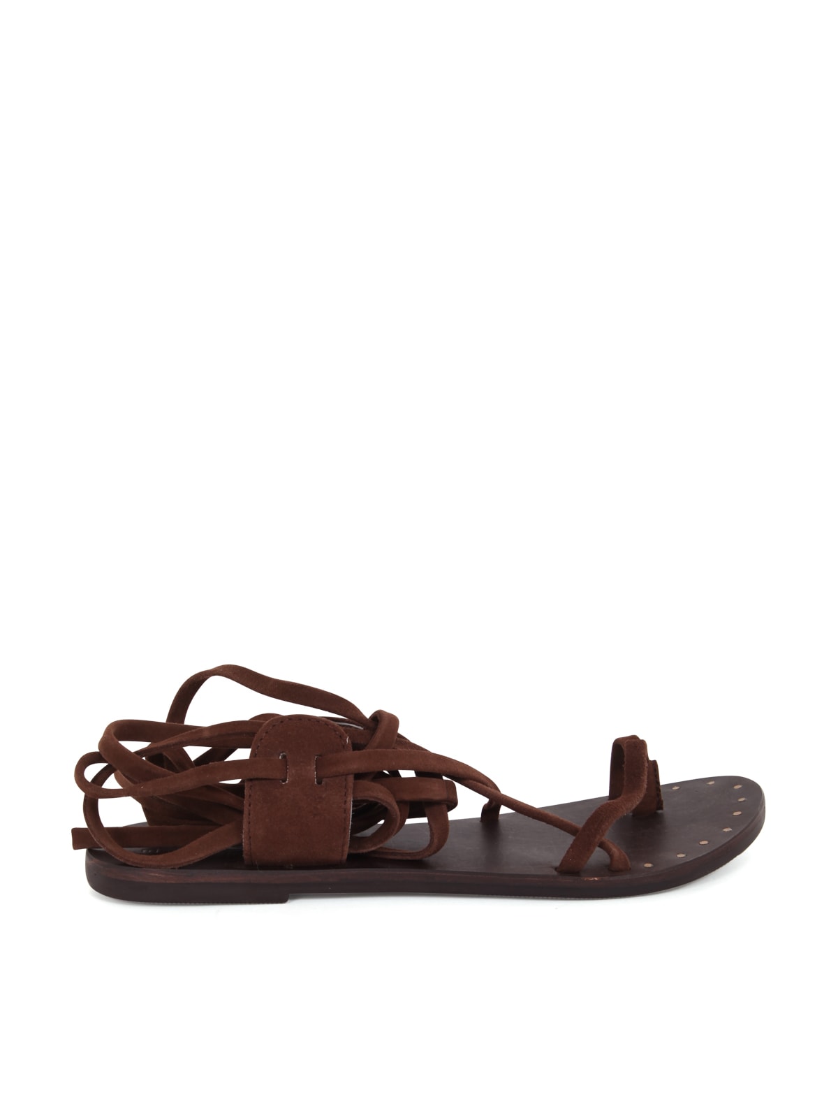 Manebi Tie-up Leather Sandals