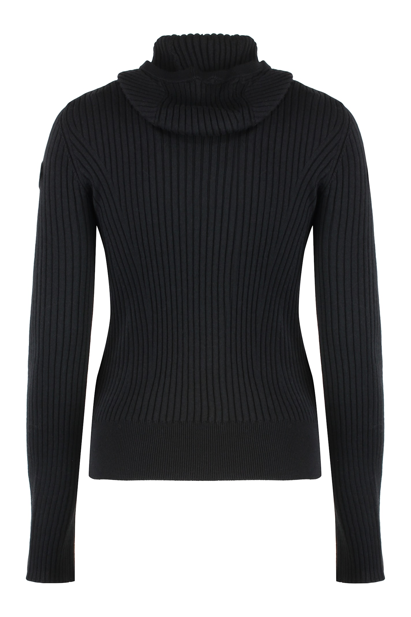 Shop Moncler Hooded Sweater In Black