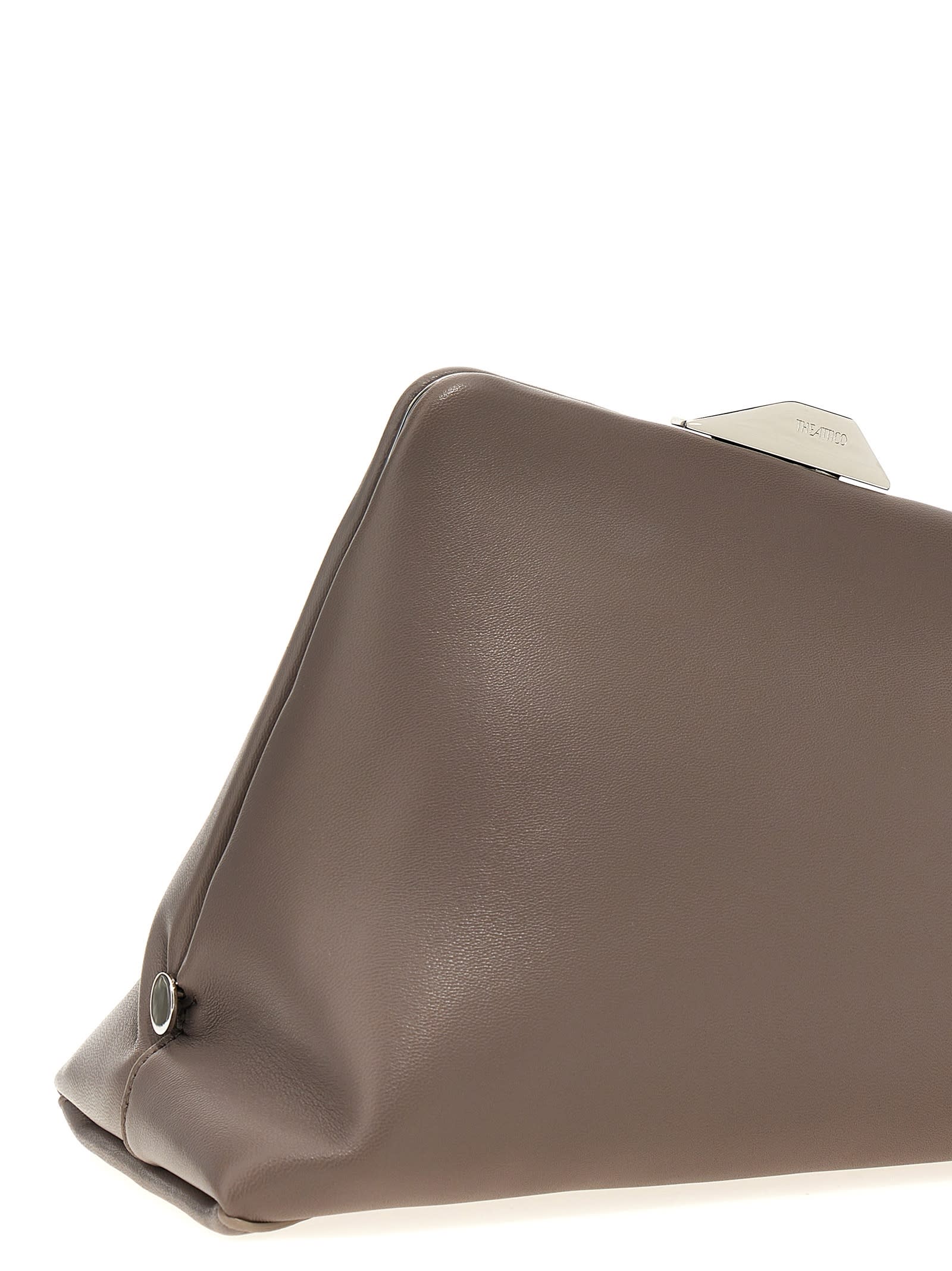 Shop Attico Day Off Clutch In Brown