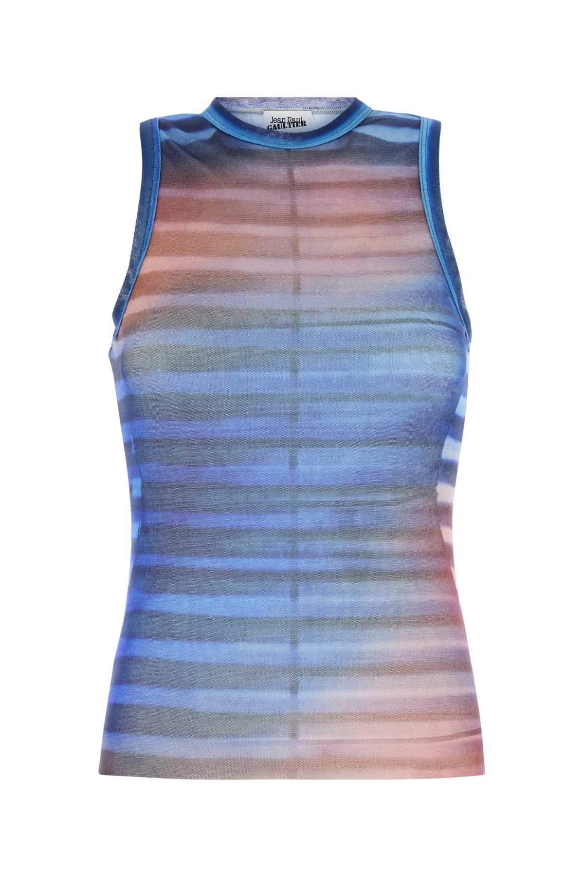 Printed Tulle The Air Tank Top