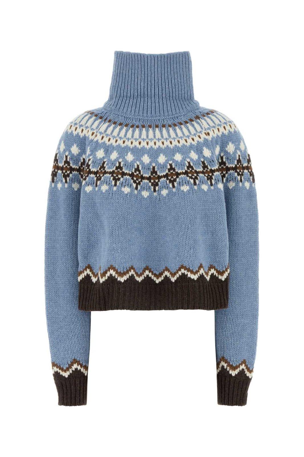 Shop Alanui Sweet Winter Roll-neck Knitted Jumper In Celestial Multic