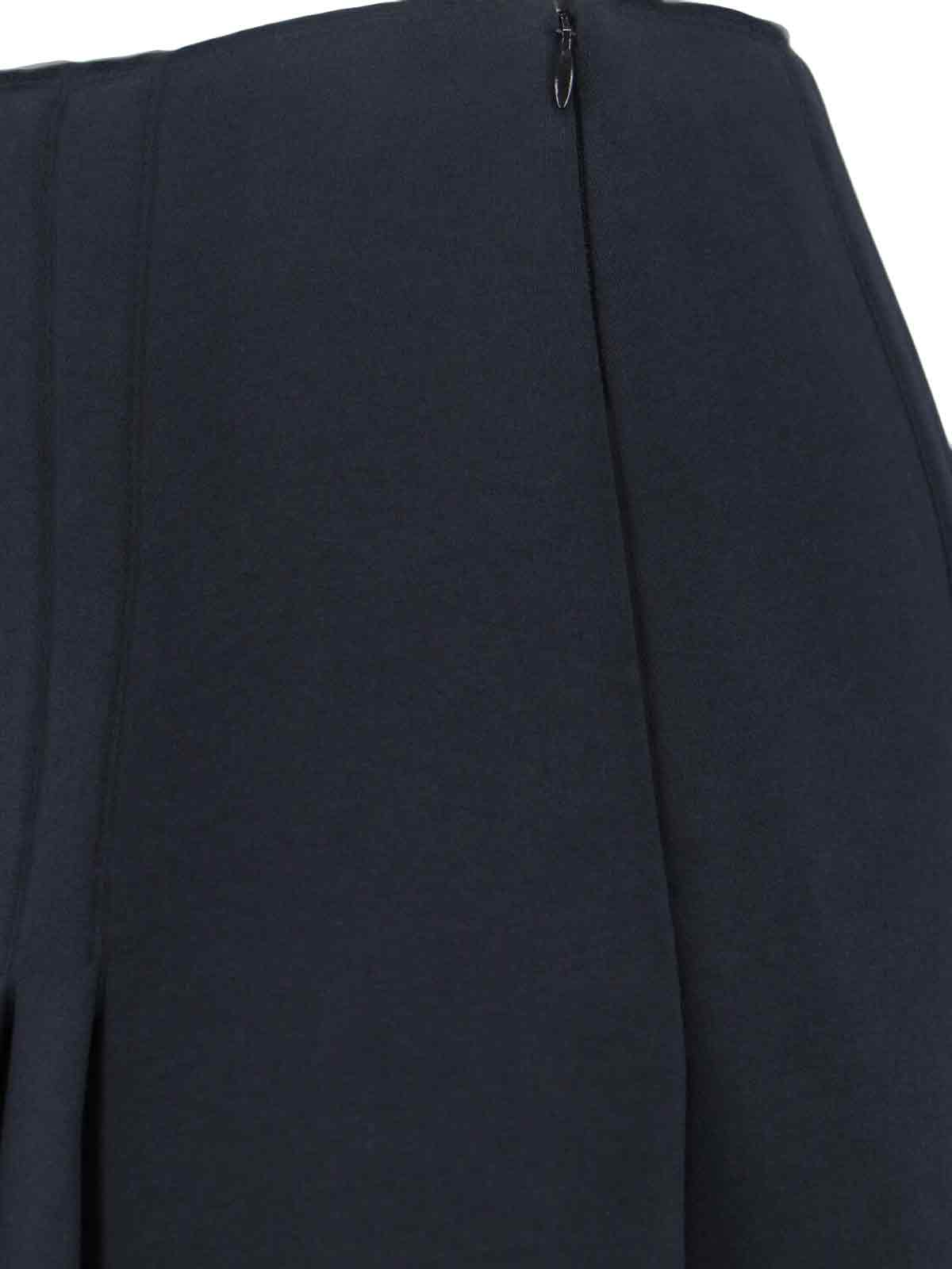 Marni High-waisted A-line Skirt Panel Detailing In Green