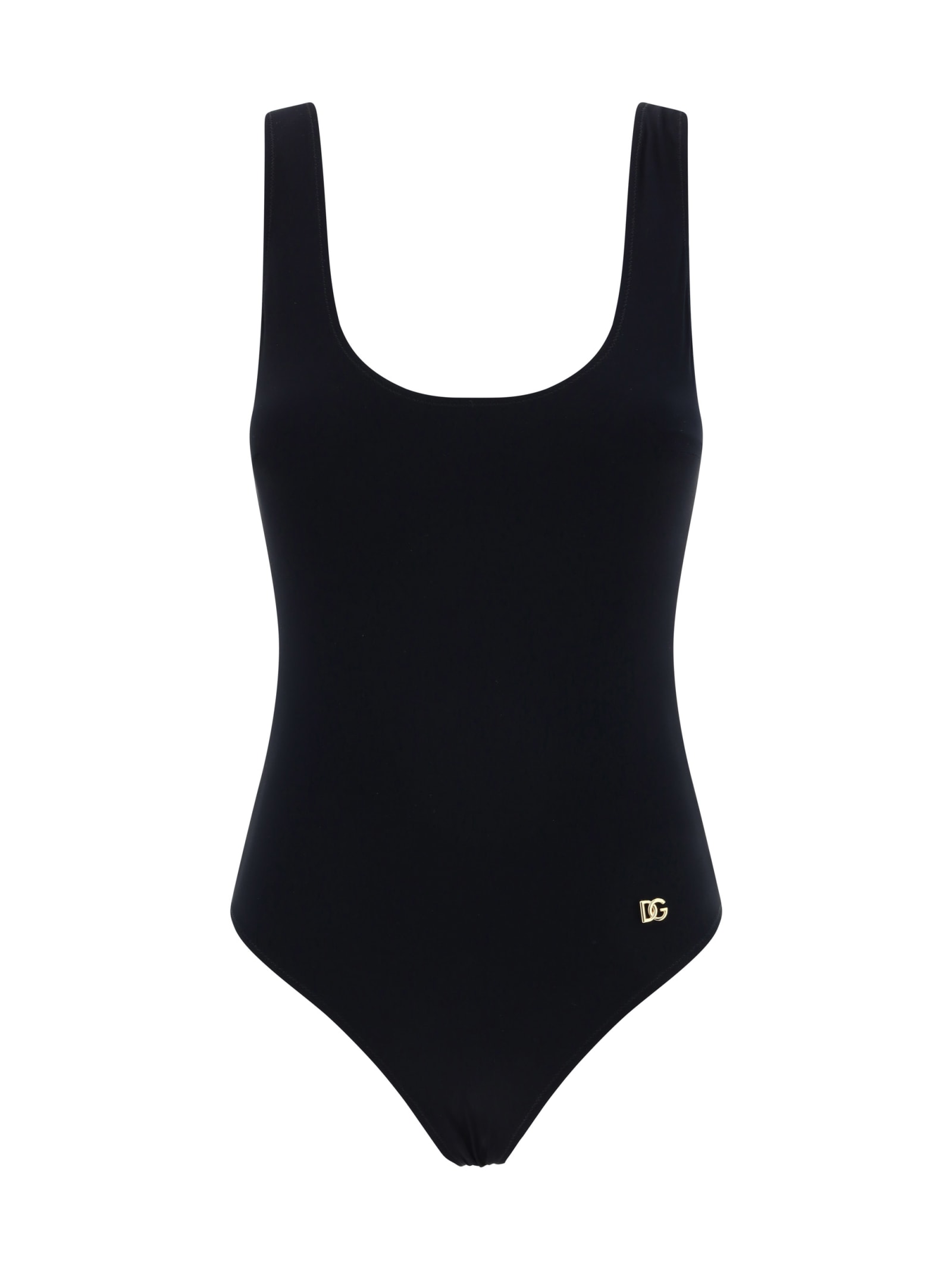 Shop Dolce & Gabbana Swimsuit In Nero