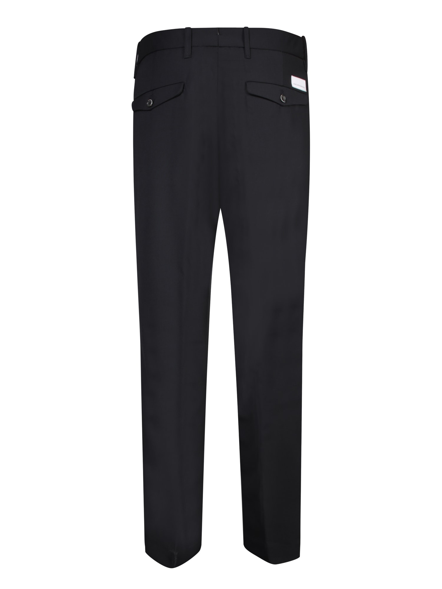 Shop Nine In The Morning Telana Wide-leg Black Trousers By