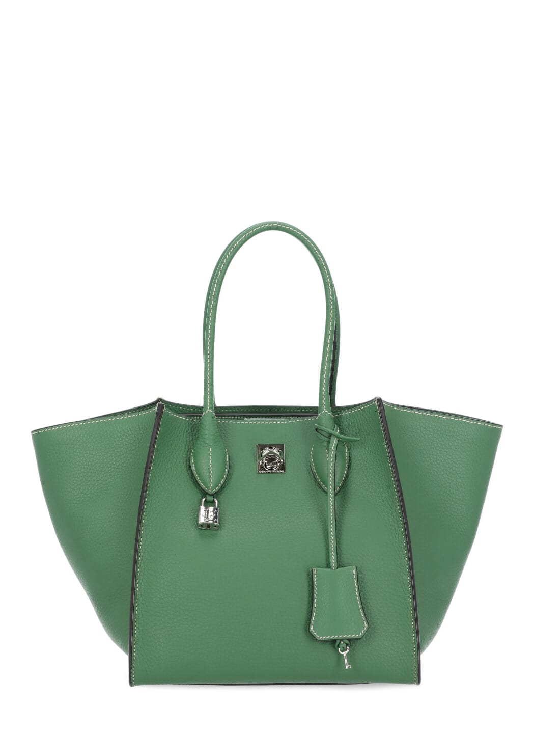 ERMANNO SCERVINO LEATHER MAGGIE SHOPPING BAG