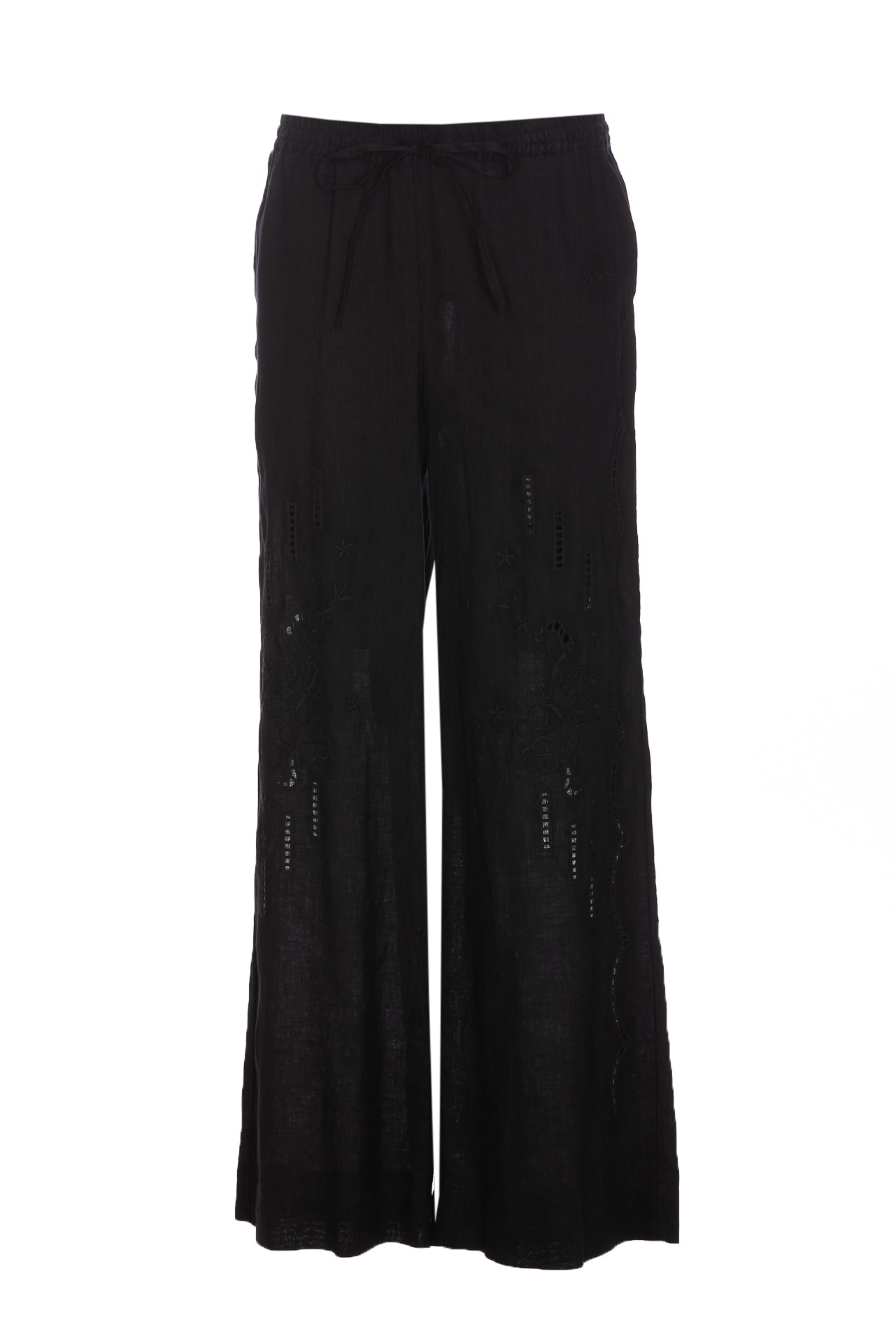 Shop P.a.r.o.s.h Beach Pants In Black