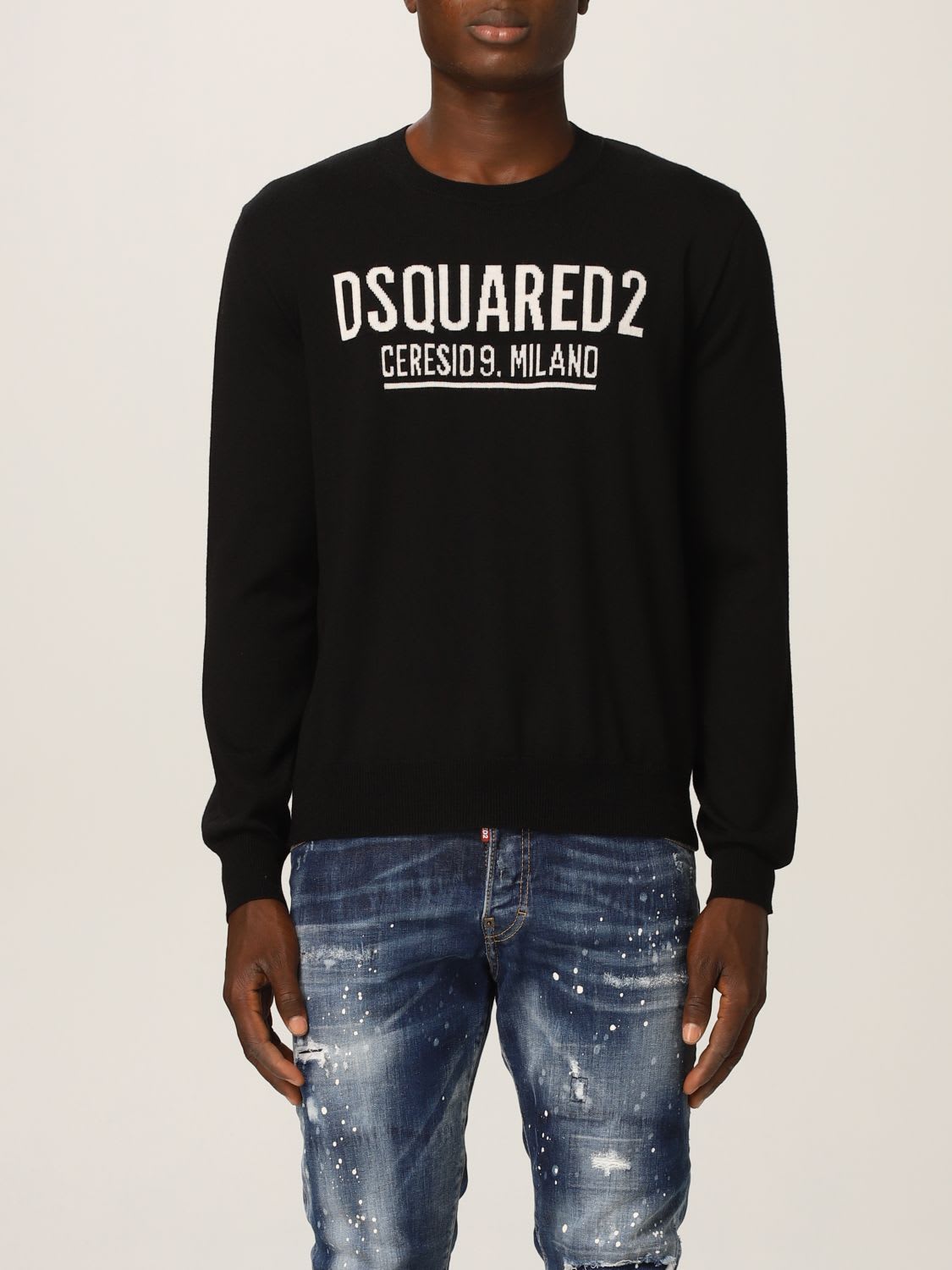 Dsquared2 Sweater Dsquared2 Sweater In Virgin Wool With Logo