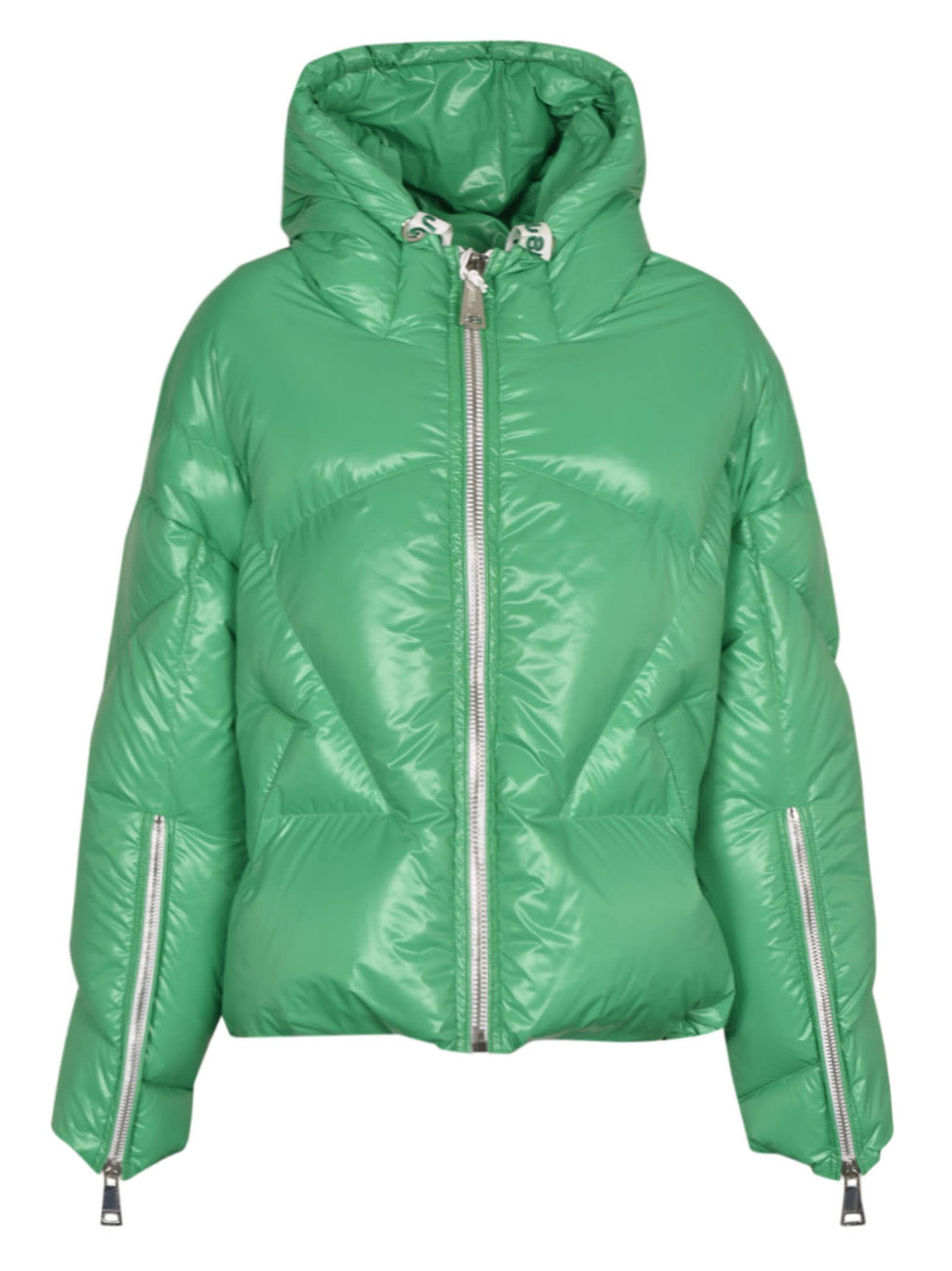 Khrisjoy Iconic Shiny Quilted Jacket In Green | ModeSens