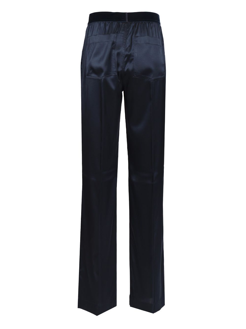 Tom Ford Blue Silk Pajama Trousers In Blue