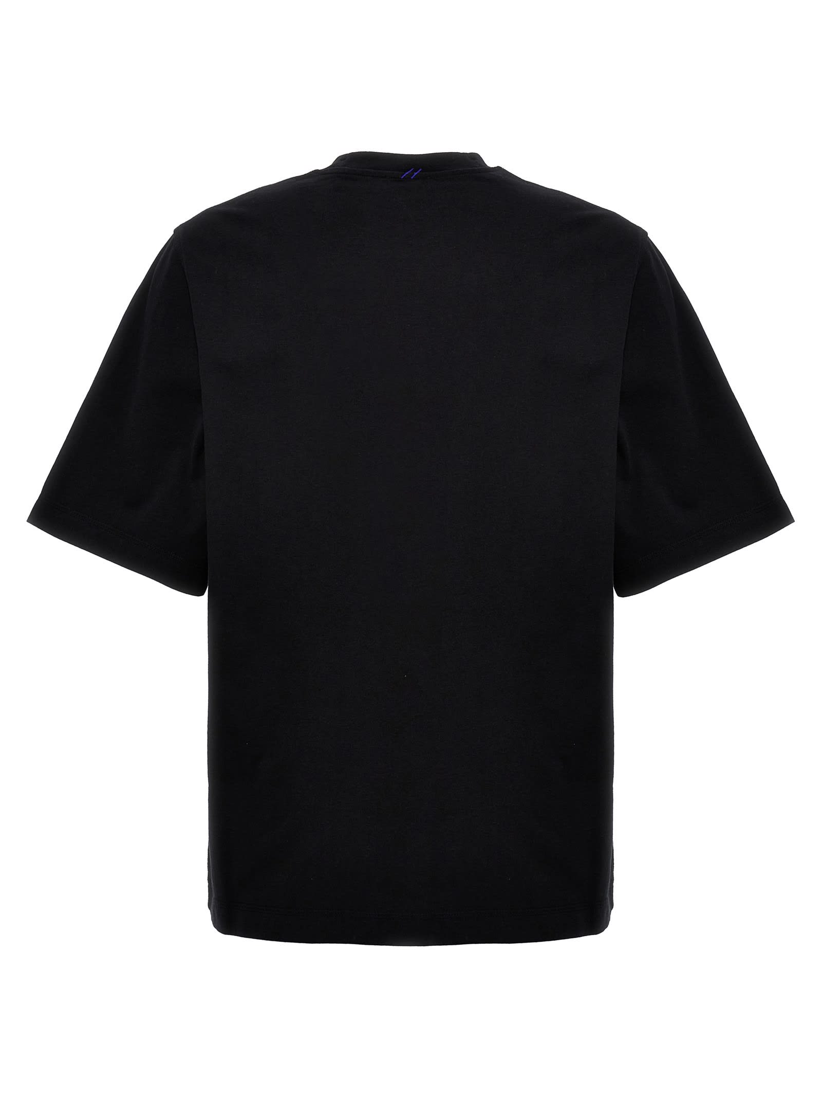 Shop Burberry Jer For 77 T-shirt In Black