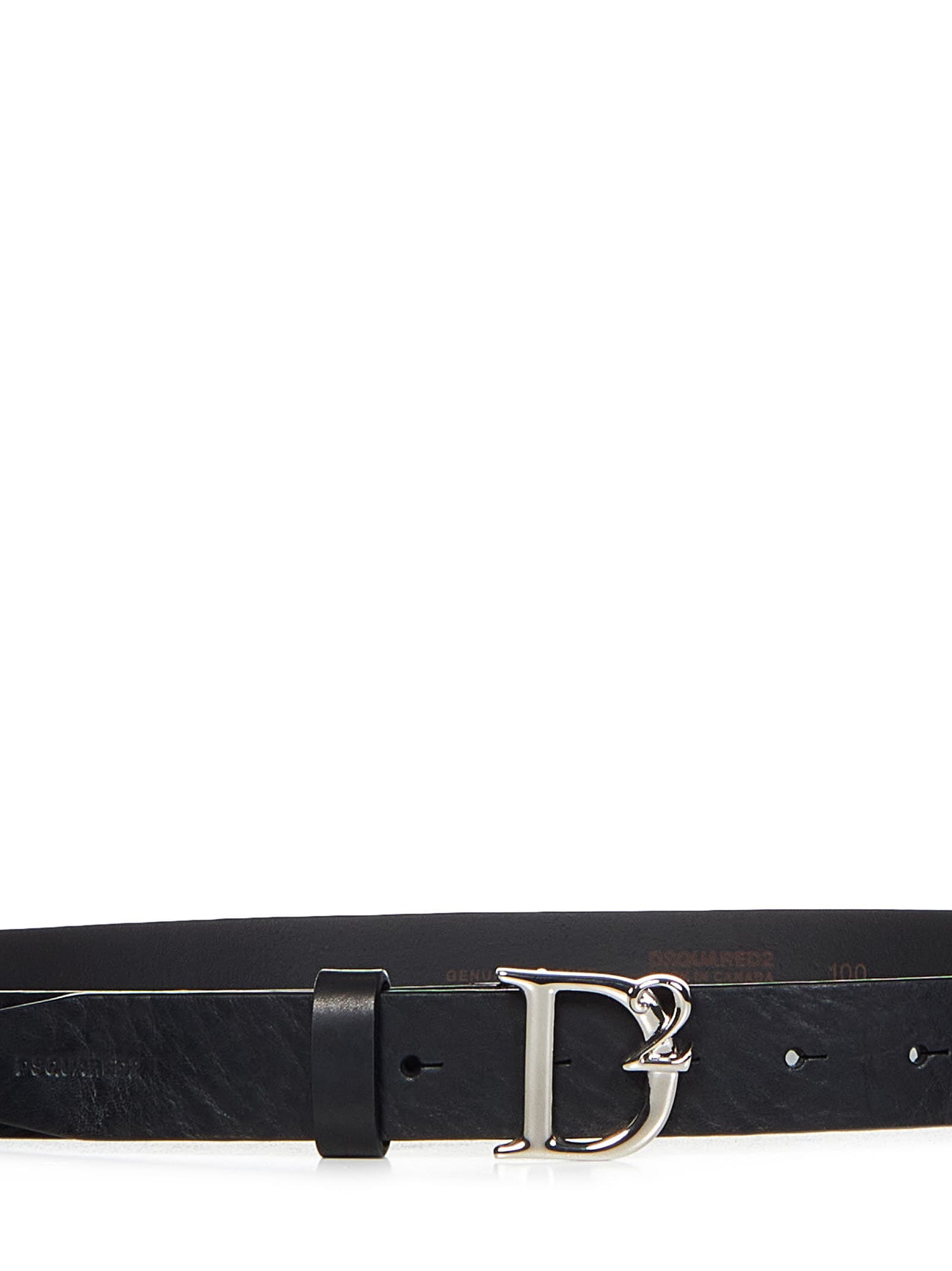 Shop Dsquared2 Logo Buckle Belt In Black