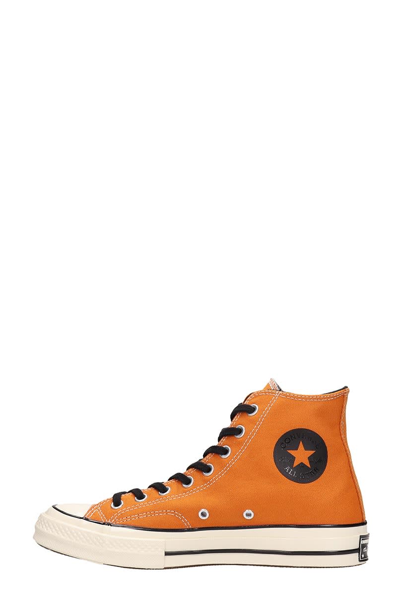 Converse Converse Chuck 70 Hi Orange Canvas Sneakers - orange ...