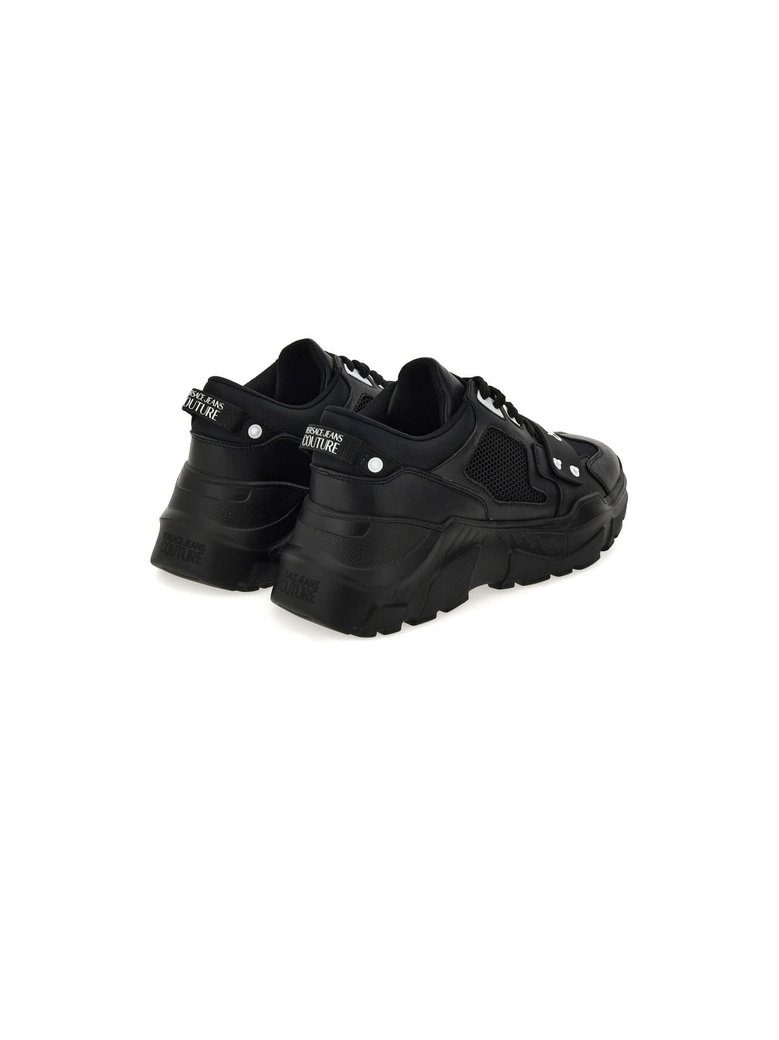 Shop Versace Jeans Couture Sneakers In Black