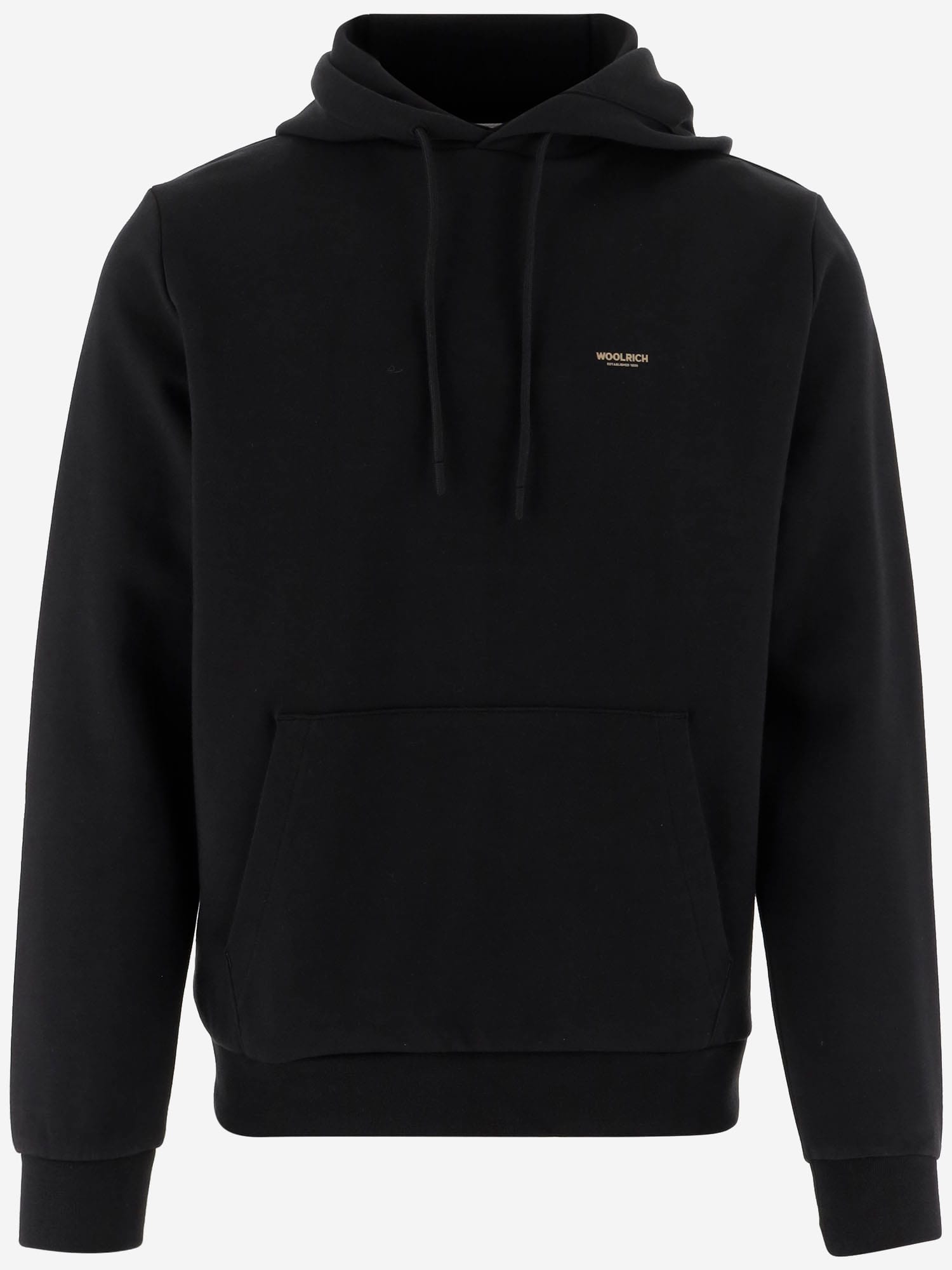 Stretch Cotton Blend Sweatshirt With Logo