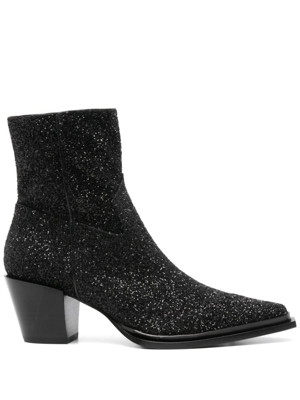 Jimmy Choo Women Cece Ab 60 Glittered Boots In Multi