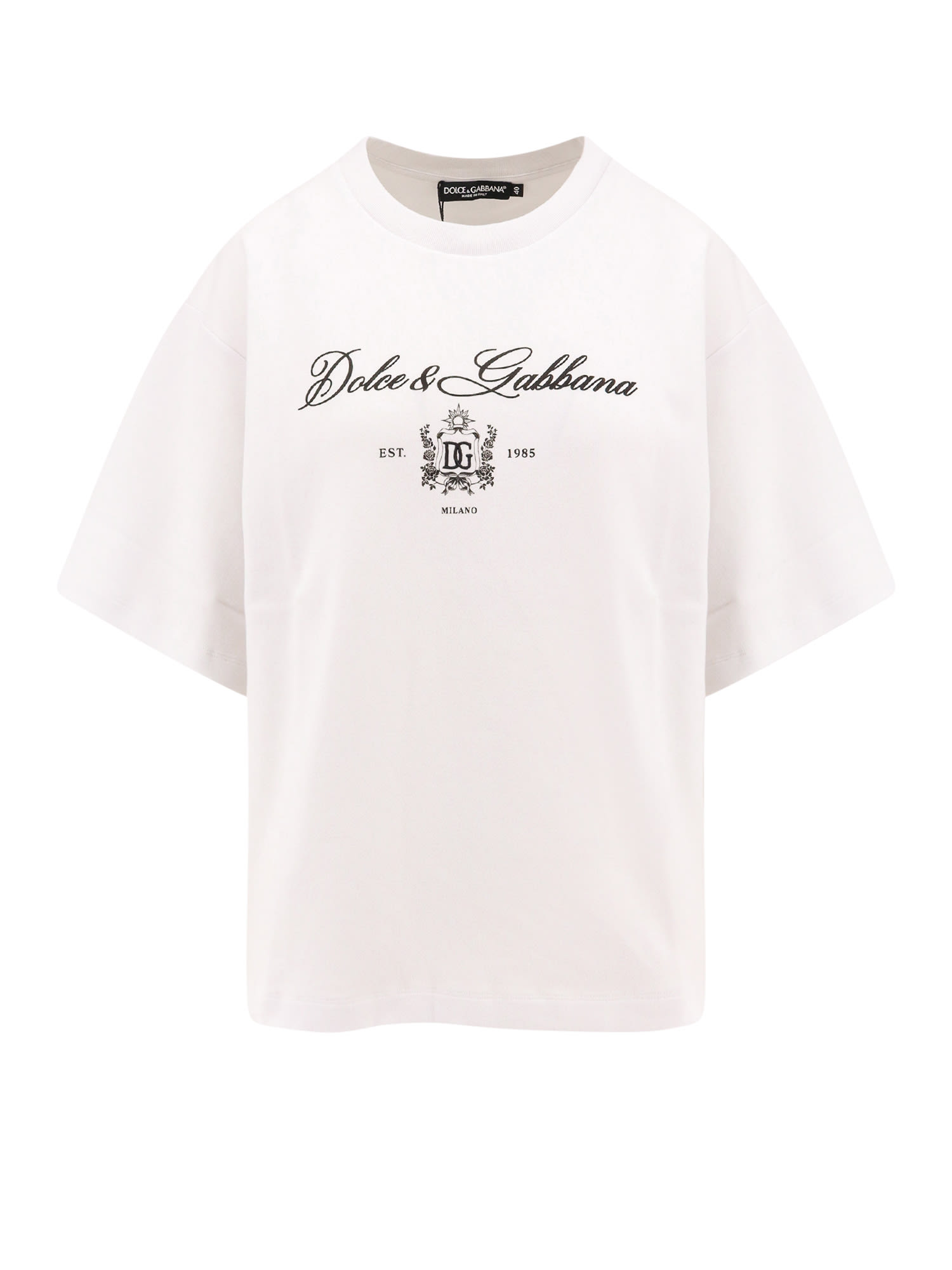 Shop Dolce & Gabbana T-shirt In White