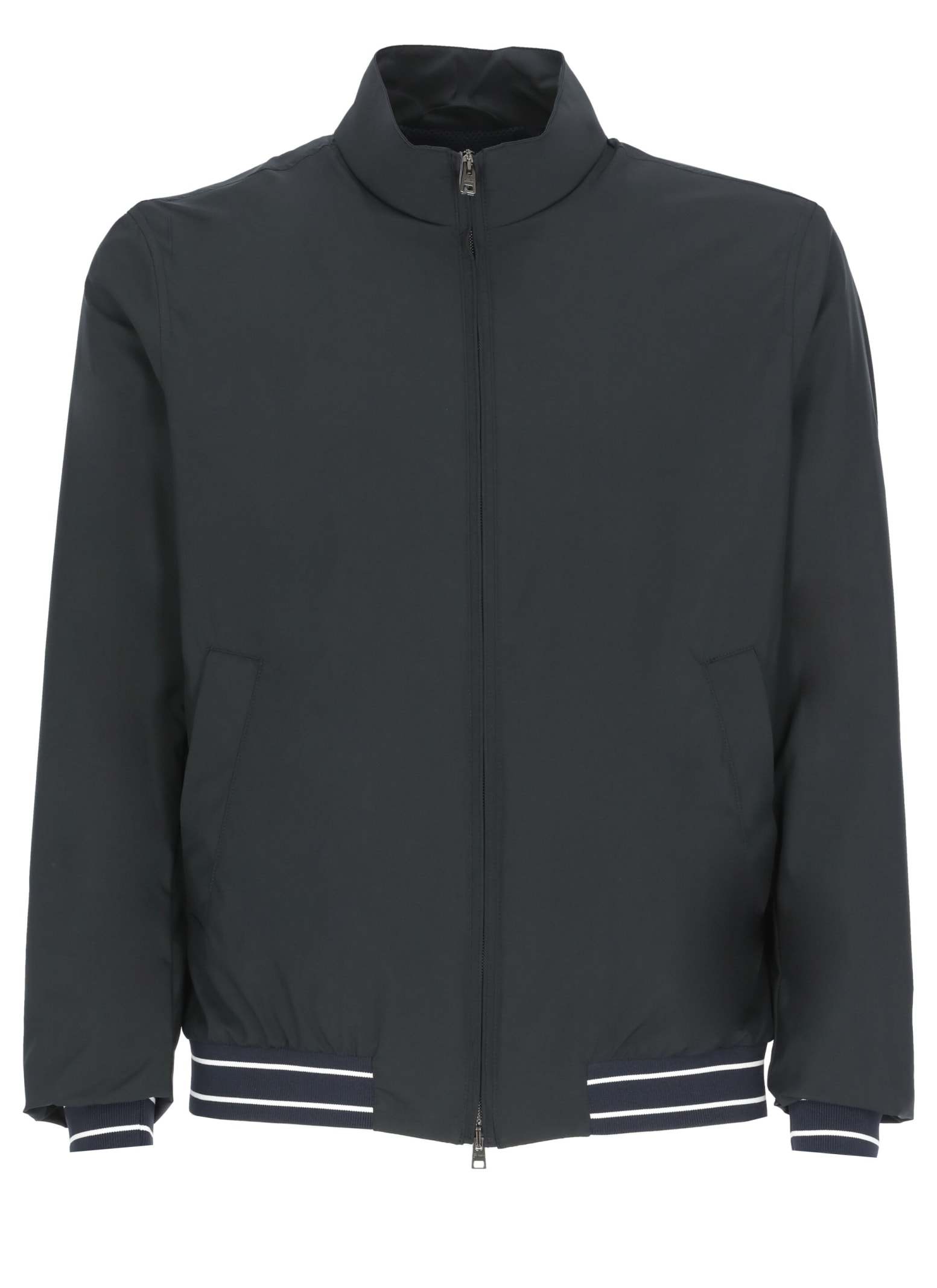 Herno Millionaire Microfiber With Knit Bomber